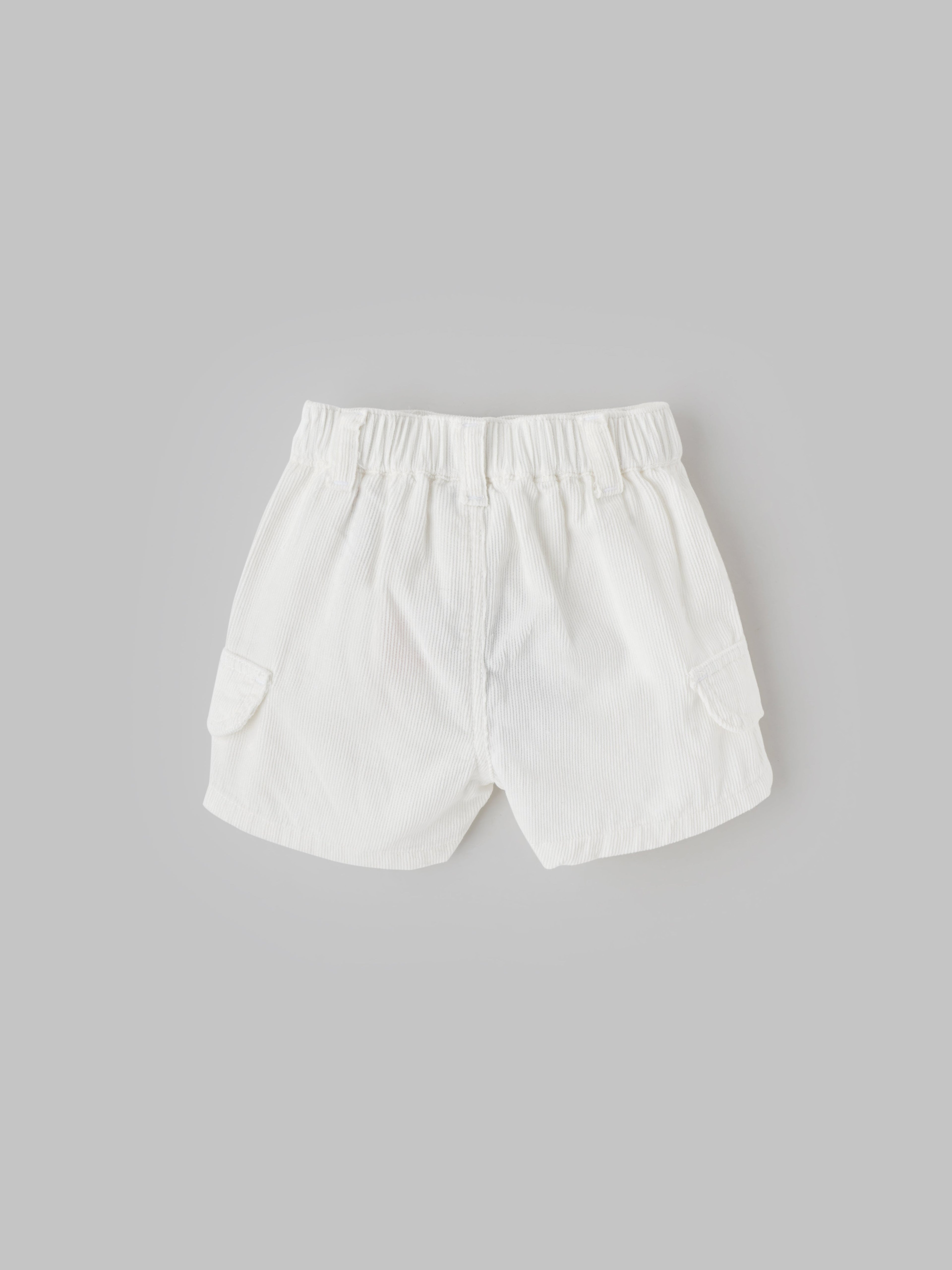 Popees Classic White Casual Shorts Lightweight Everyday Wear (0–9 Months) for Baby Boys