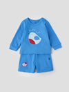 Stylish Applique Styled T-Shirt And Shorts Coordinated Set For Newborn Boys