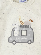 Popees Baby Co-Ord Set Full Sleeve Top & Shorts with Fun Van Print  Soft & Cozy Everyday Wear (0–9 Months) for Baby Boys