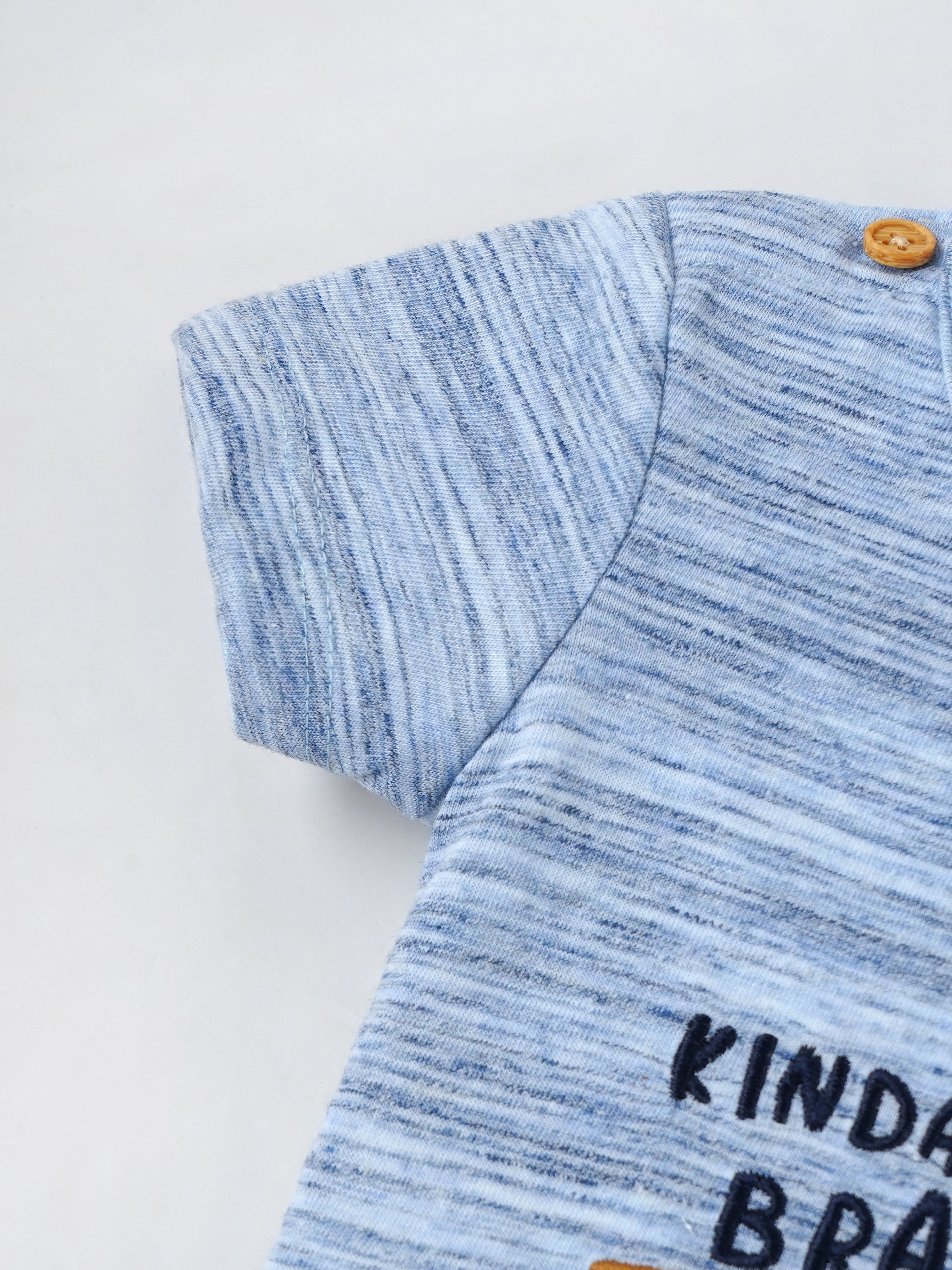 Popees Skin-friendly & Comfy Printed T-Shirt (0-9 Months)for Baby Boys