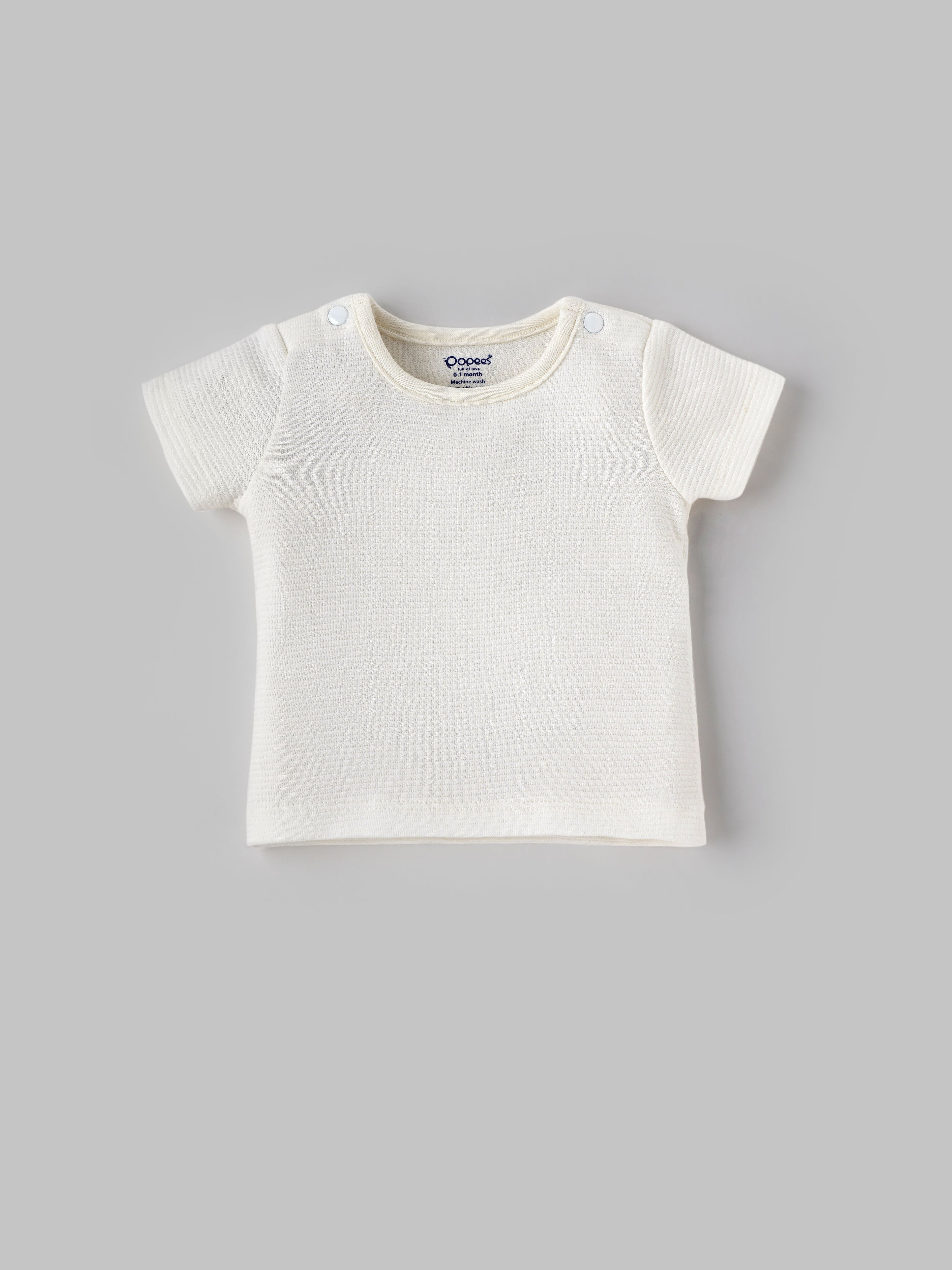 Popees Half Sleeve T-shirt (0-9 Months) for Boys