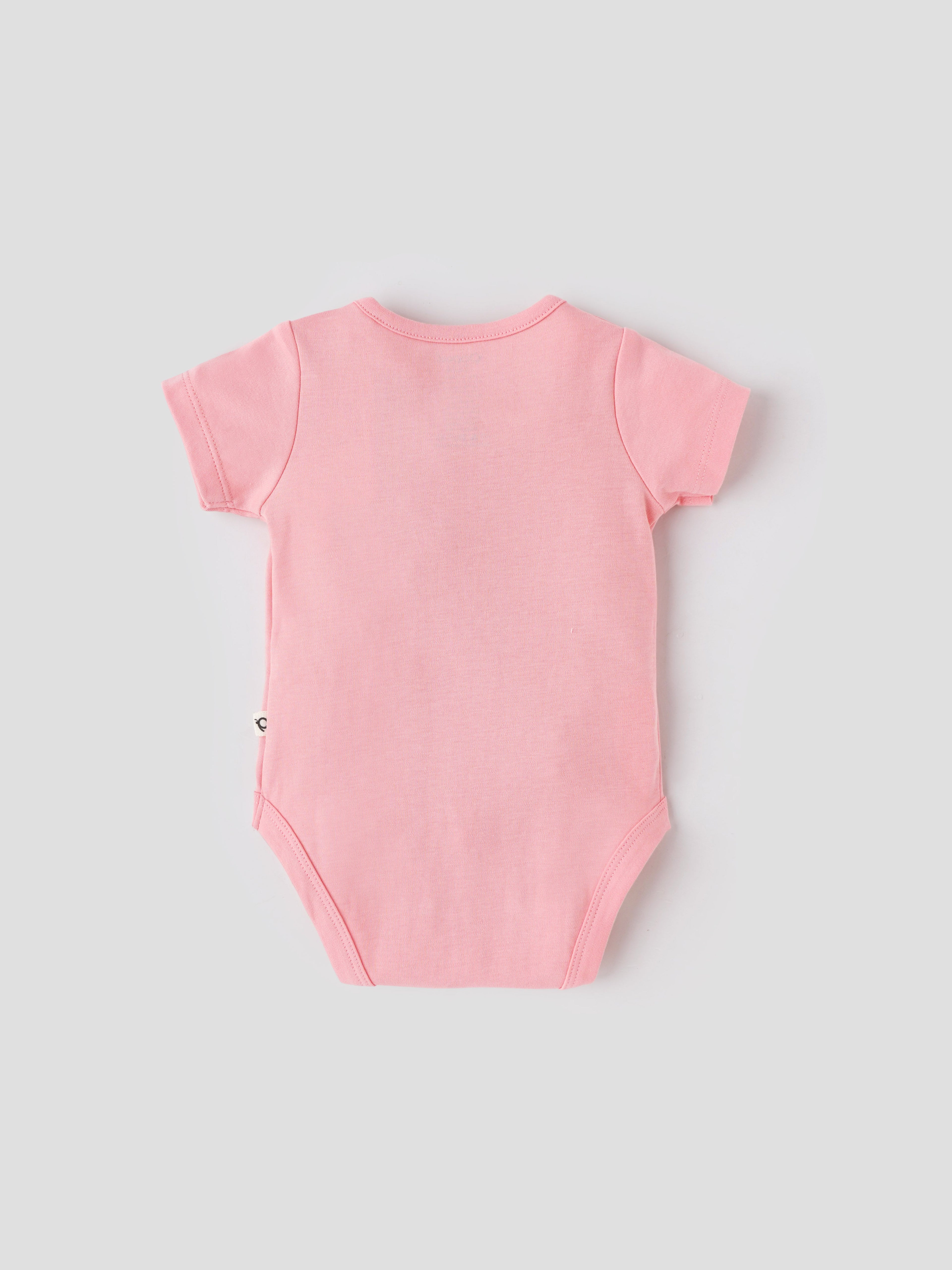 Popees Half Sleeve Bodysuit (0-3 Months) for Newborn Girls
