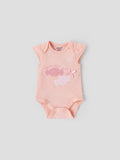 Popees Short Sleeve Bodysuit (0-6 Months) for Newborn Girls