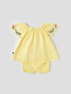 Embroidered Dress & Bloomer Set for Justborn Girls