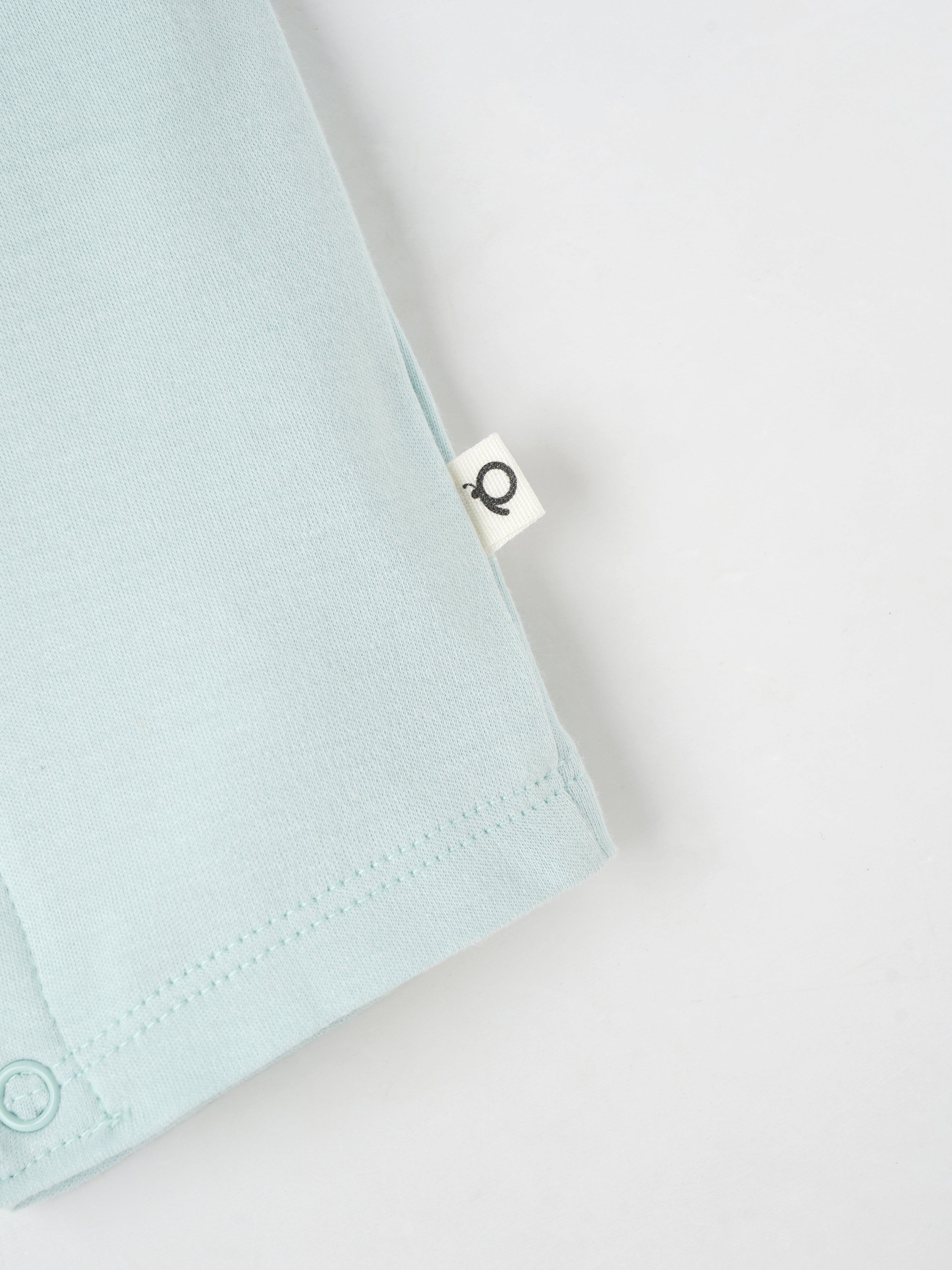 Popees Girls Short-Sleeve Front Open Romper (0-6 Months) Made of Organic Bamboo Cotton Fabric