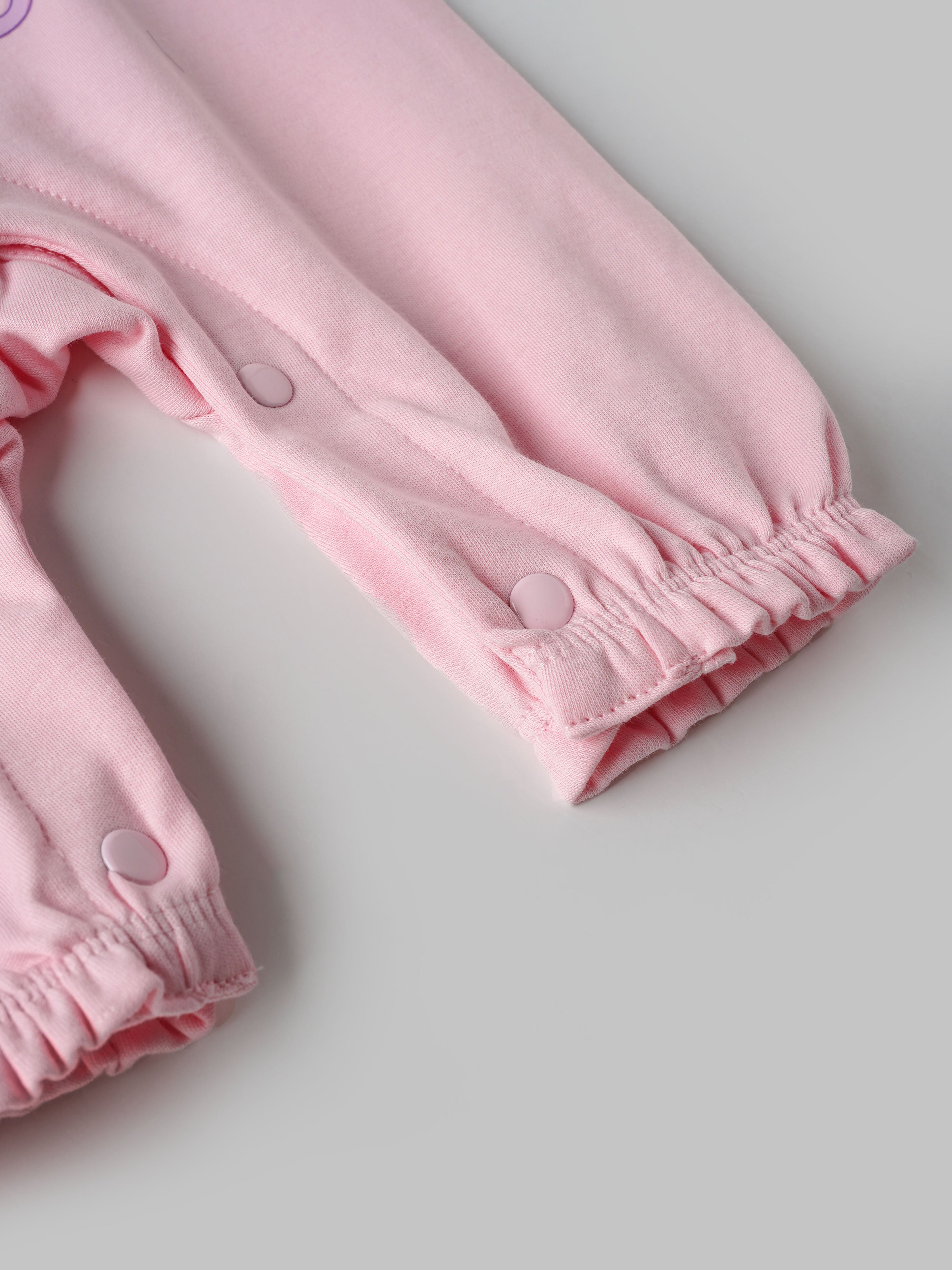 Popees Bunny Printed Short Sleeve Romper for (0-6 Months) Newborn Girls