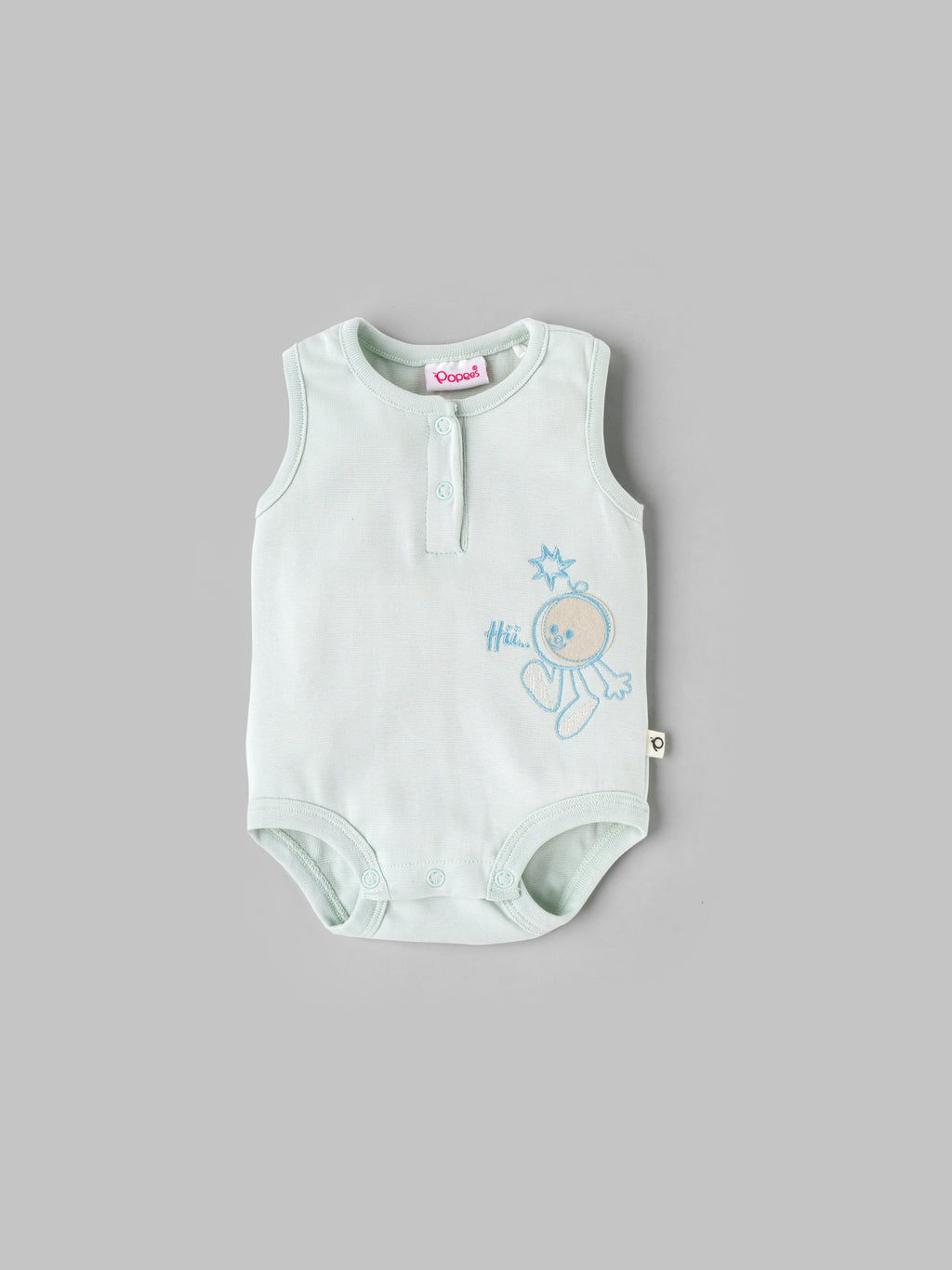 Popees Sleeveless Bodysuit (0-6 Months) for Babies