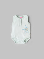 Popees Sleeveless Bodysuit (0-6 Months) for Babies