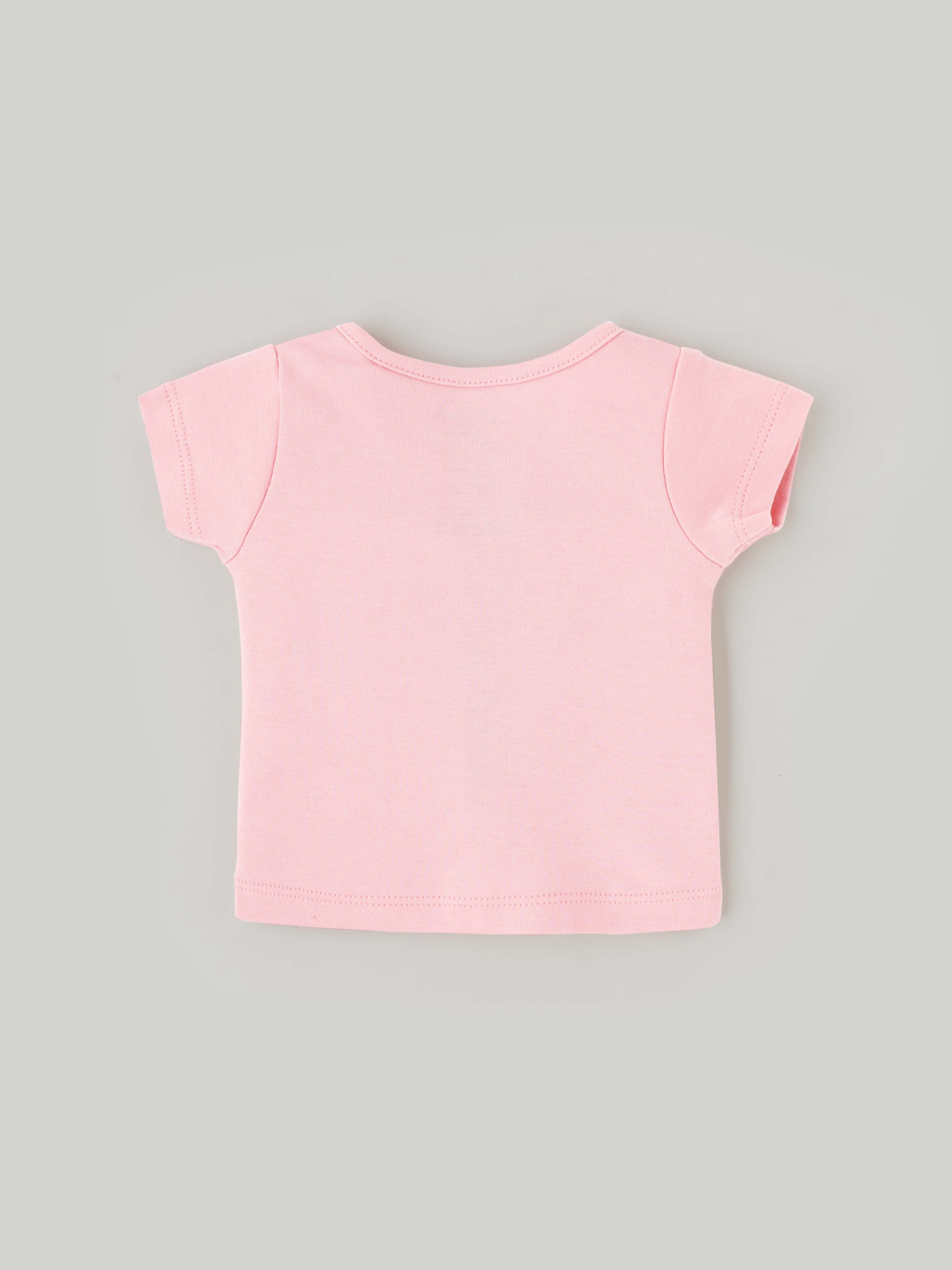 Popees Half Sleeve Printed Front Open Jhabla (0-6 Months) for Babies