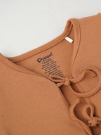 Popees Half Sleeve Printed Front Open Jhabla (0-3 Months) for Babies