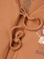 Popees Half Sleeve Printed Front Open Jhabla (0-3 Months) for Babies