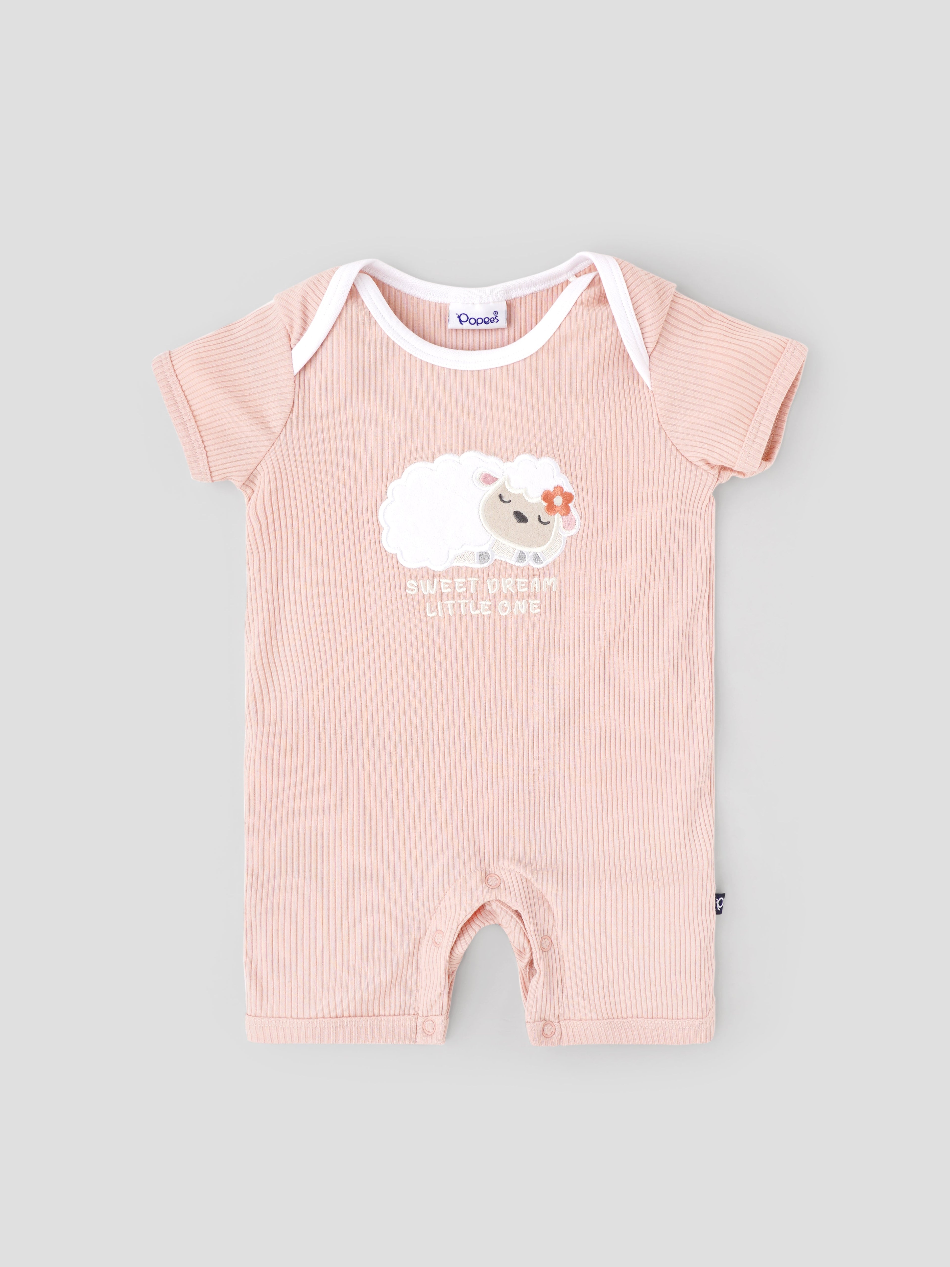 Popees Chest Printed Romper (0–6 Months) For Newborn Babies