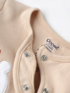 Comfy & Skin-friendly Full Sleeved Sleepsuit With Applique Styling for Newborn