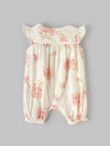 Trendy Front Open Rose Printed Romper For New Born