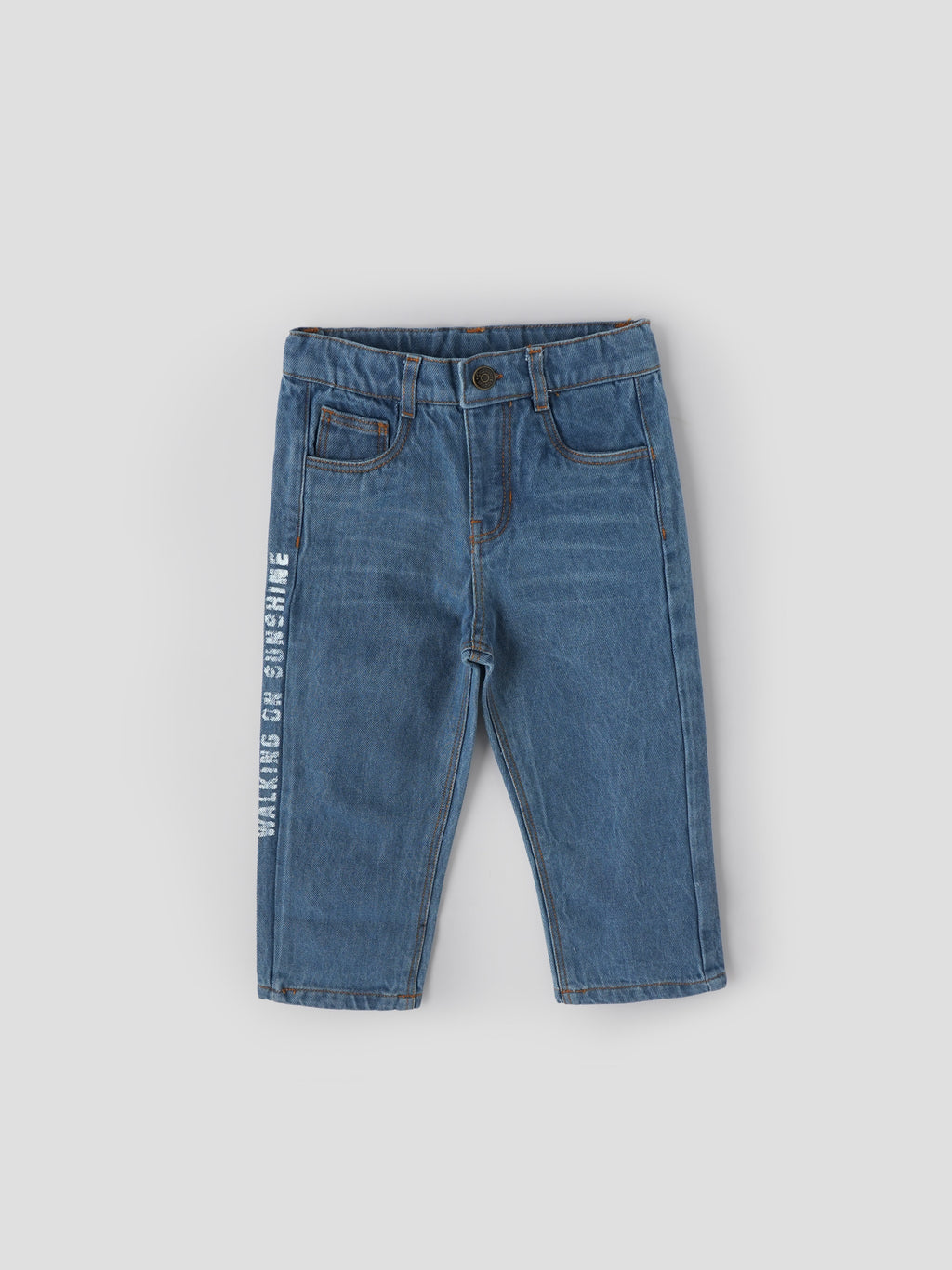 Popees Boys Denim Jeans| Medium Blue | Regular Fit | 9 Months to 4 Years