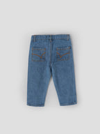 Popees Boys Denim Jeans| Medium Blue | Regular Fit | 9 Months to 4 Years