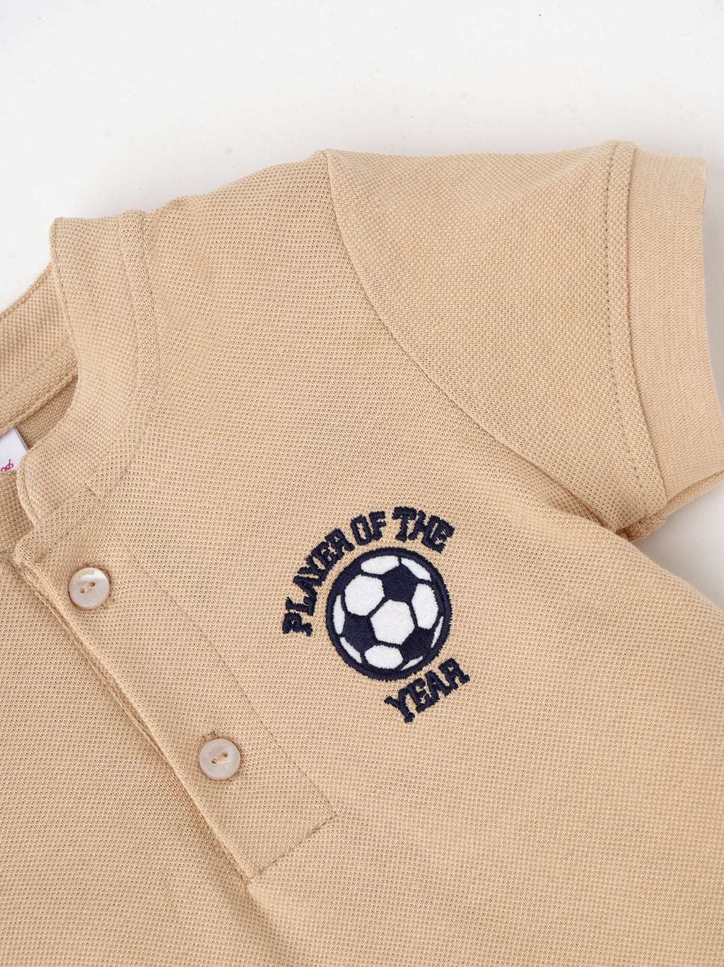 Popees Half Sleeve Polo T-shirt with Football Print (1–8 Years) for Boys