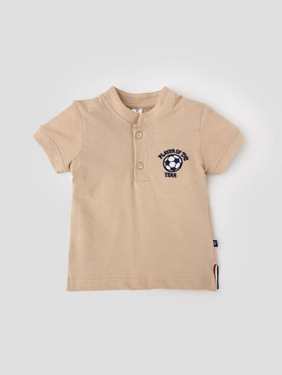 Stylish & Comfy Henley Neck T-Shirt for Boys