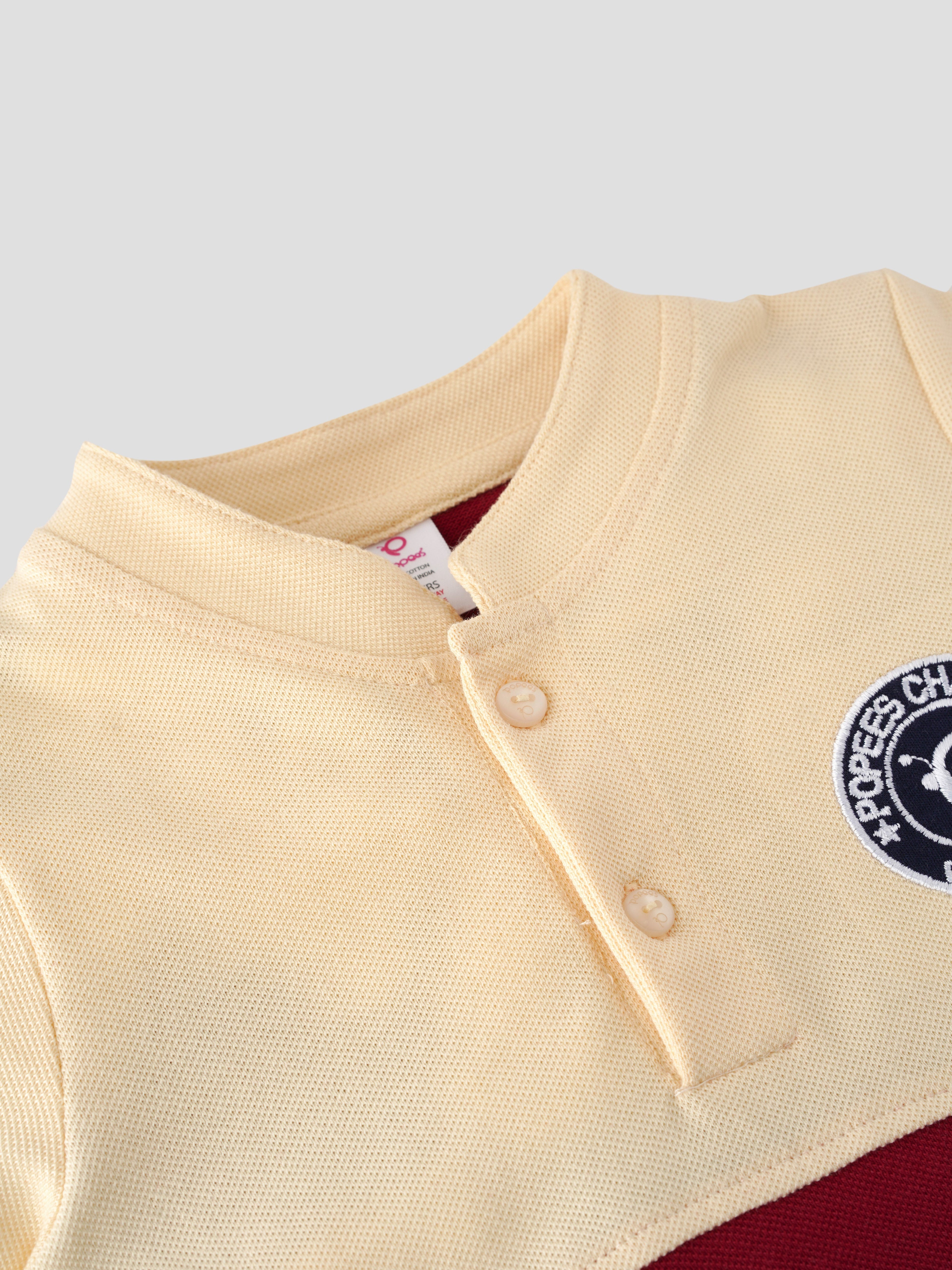 Popees Stylish Half Sleeve Henley T-Shirt (1–8 Years) for Boys