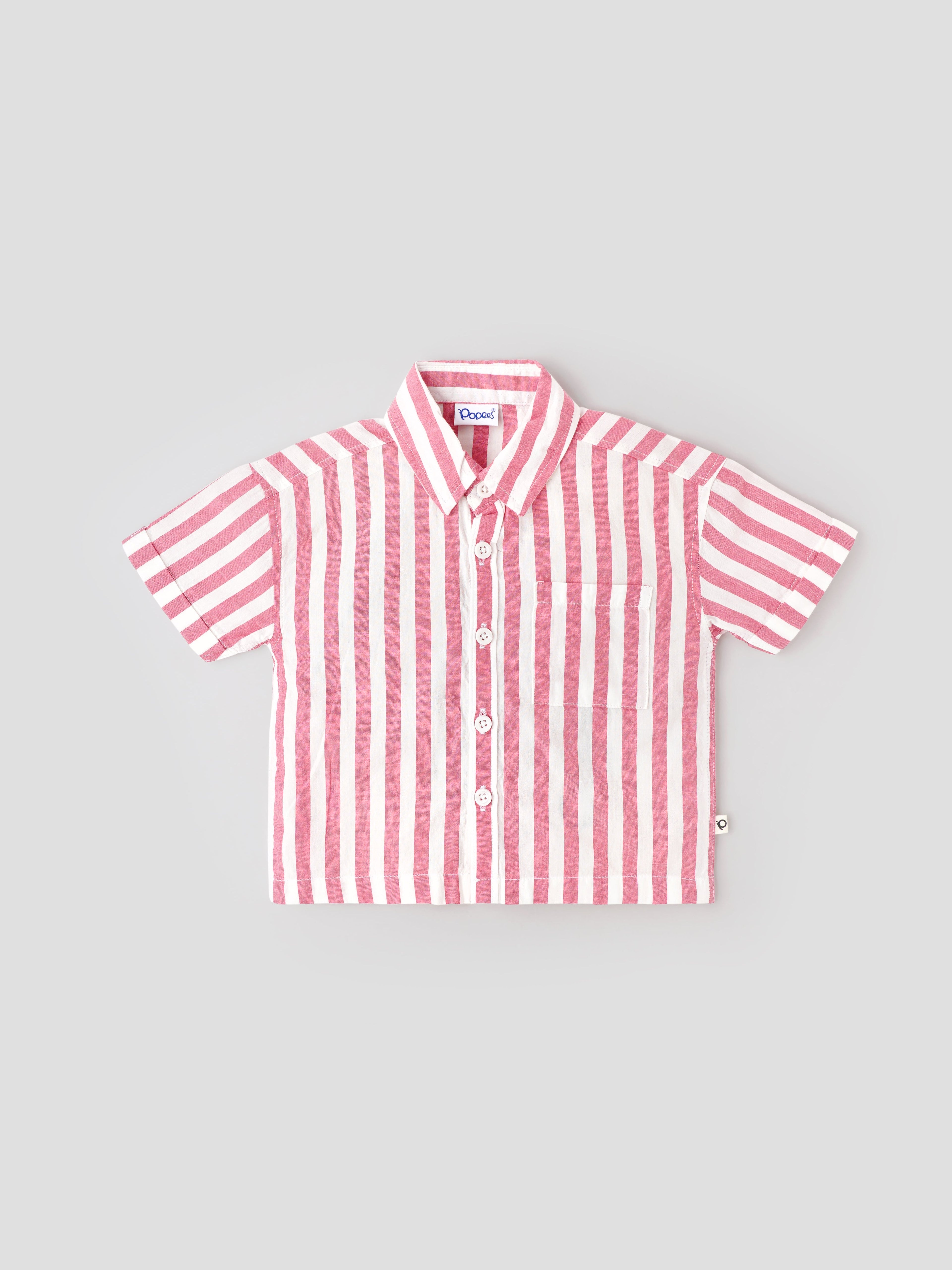Popees Stylish & Comfy Striped Shirt (9M-4Y) for Boys