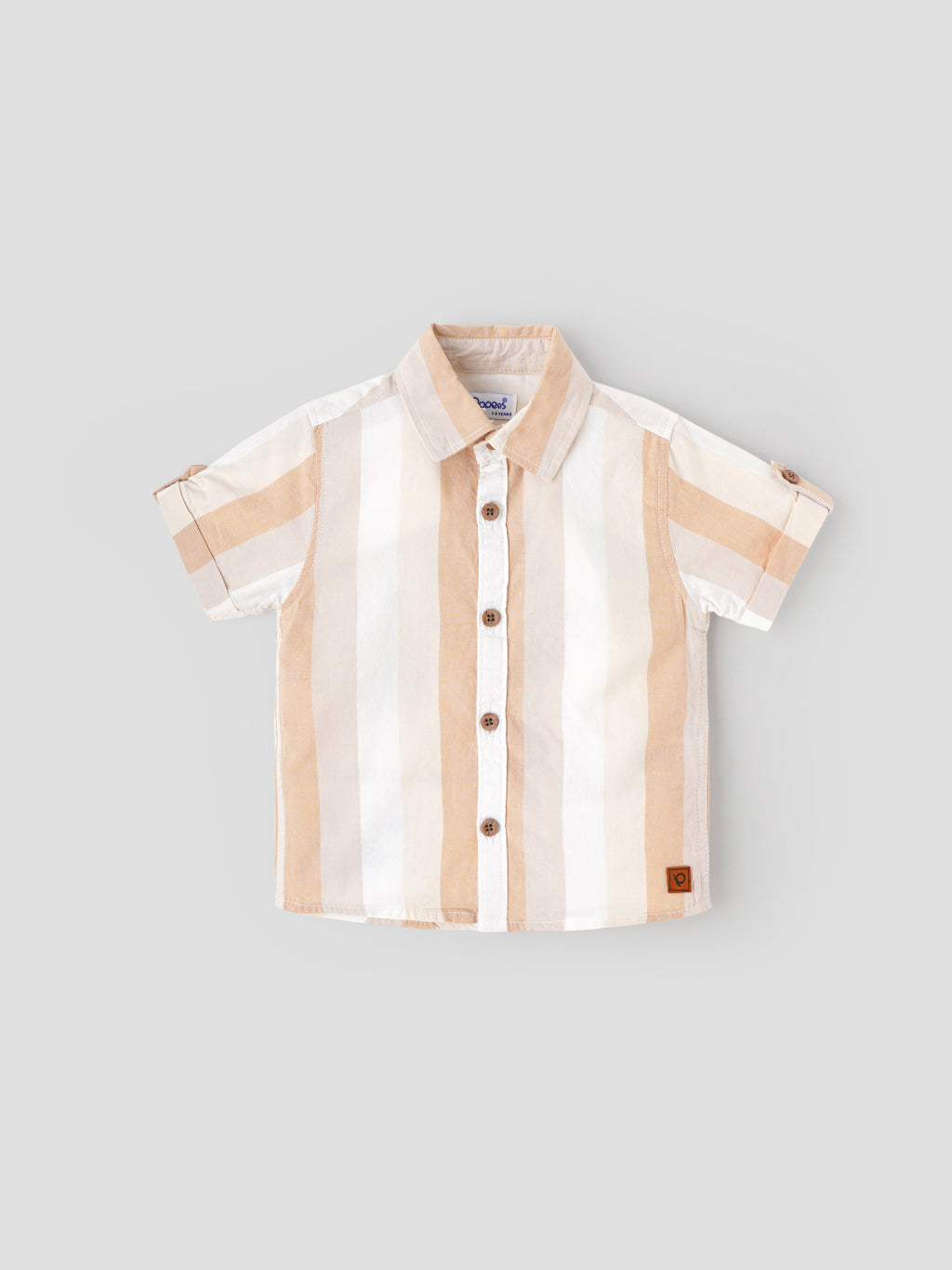 Popees Trendy Striped Cotton Shirt Lightweight & Comfy (1-4 Years) for Baby Boys
