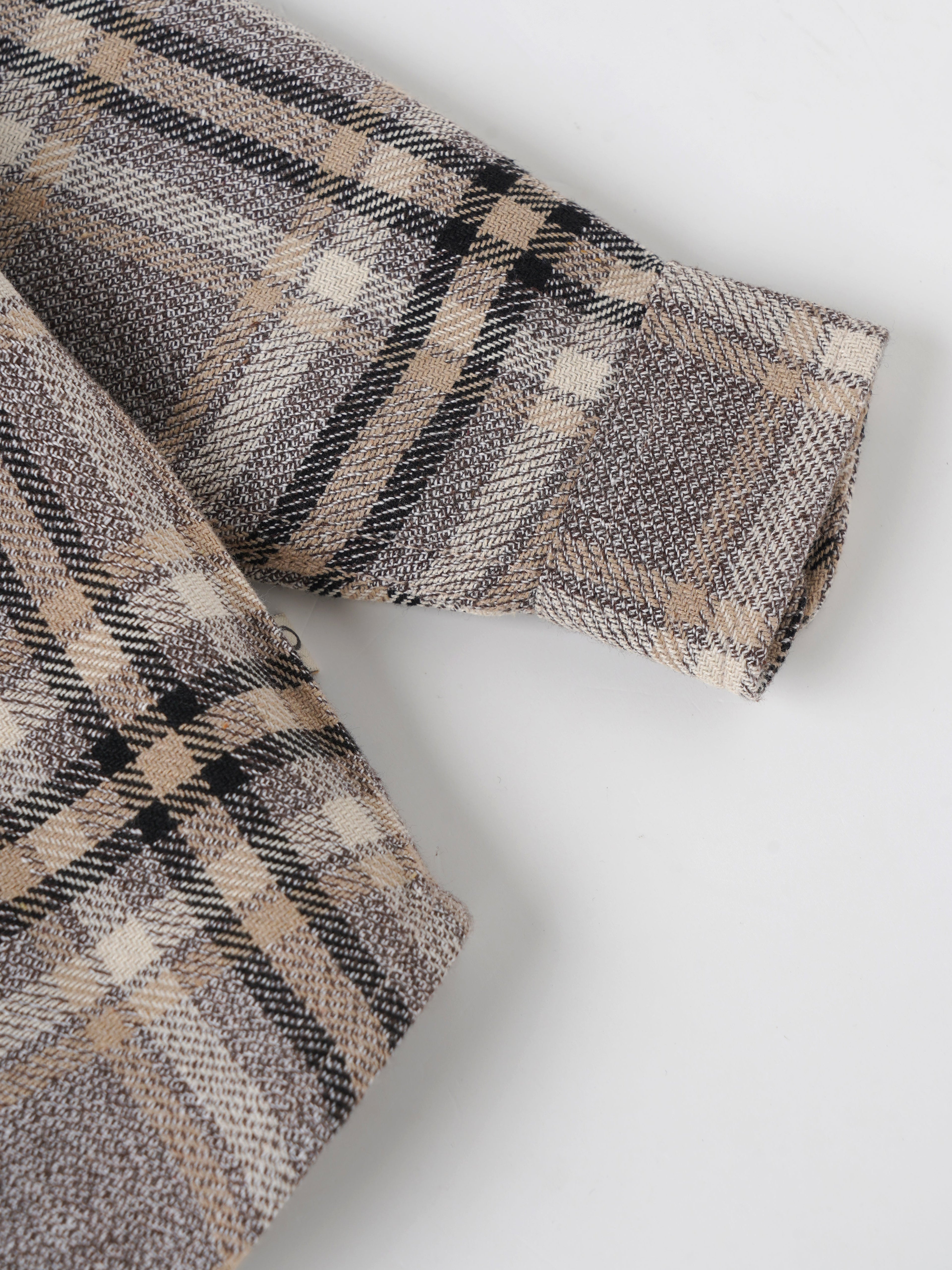 Popees Baby Boys Checked Full Sleeve Shirt| Beige| 9 Months - 4 Years