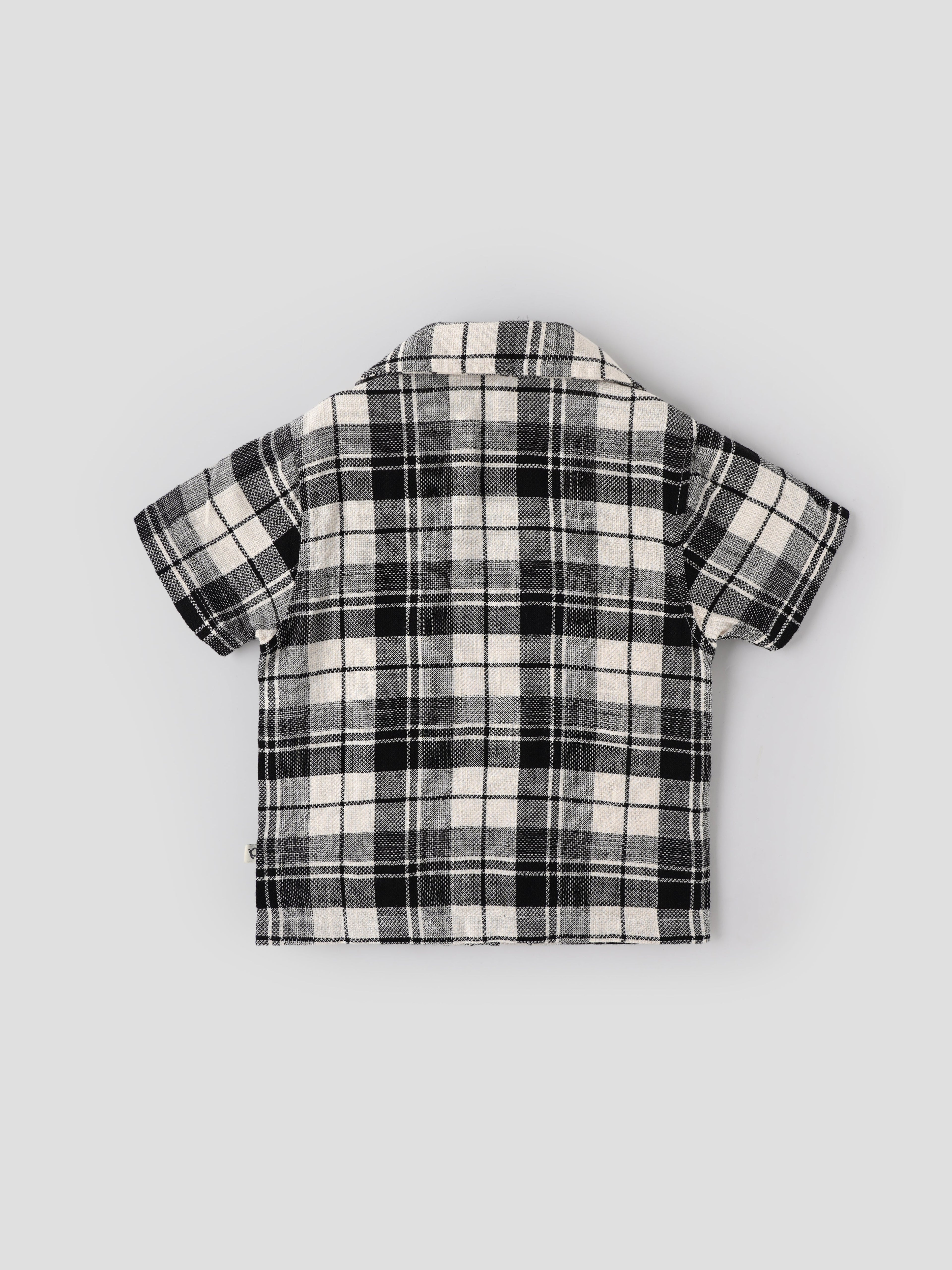 Popees Baby Boys Checked Half Sleeve Shirt with Front Buttons| 9M–4Y