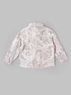 Popees Baby Boys Tropical Leaf Printed Cotton Shirt|Full Sleeve Button-Down Casual Wear with Chest Pocket |9 Months to 4 Years