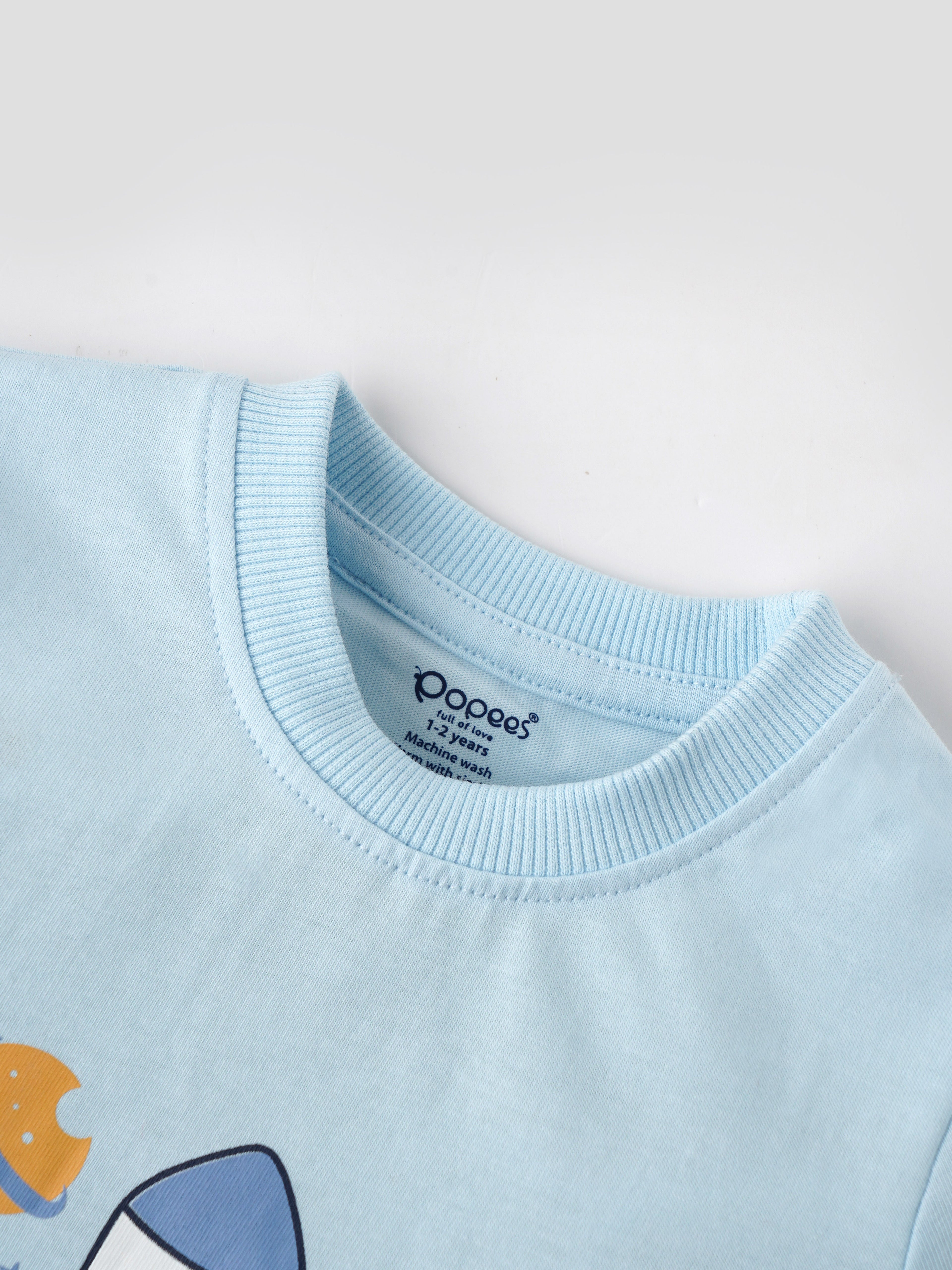 Popees Chest Printed T-shirt (1-8 Years) for Boys