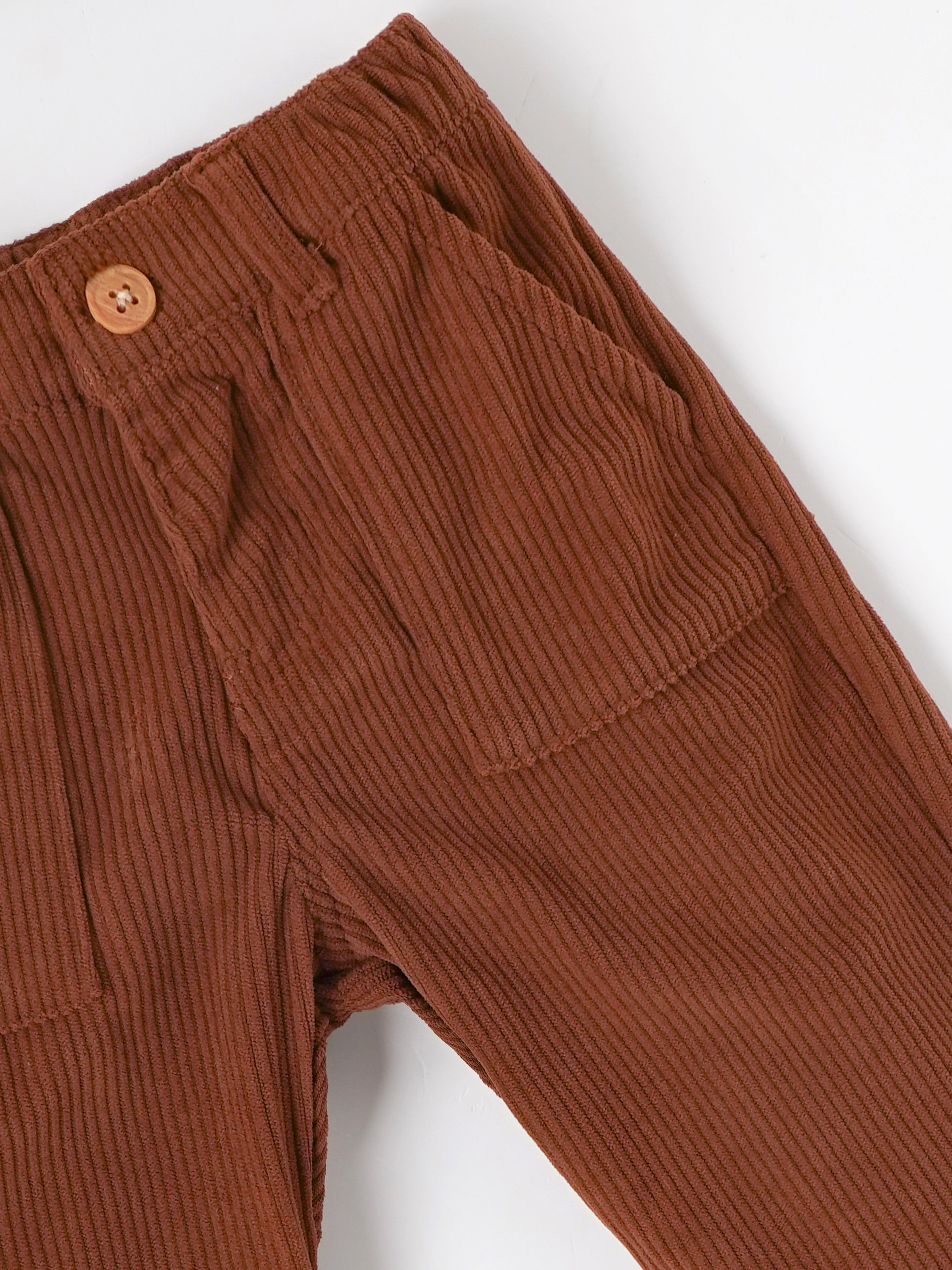 Popees Baby Boys Corduroy Pants| Brown| 9 Months To 4 Years
