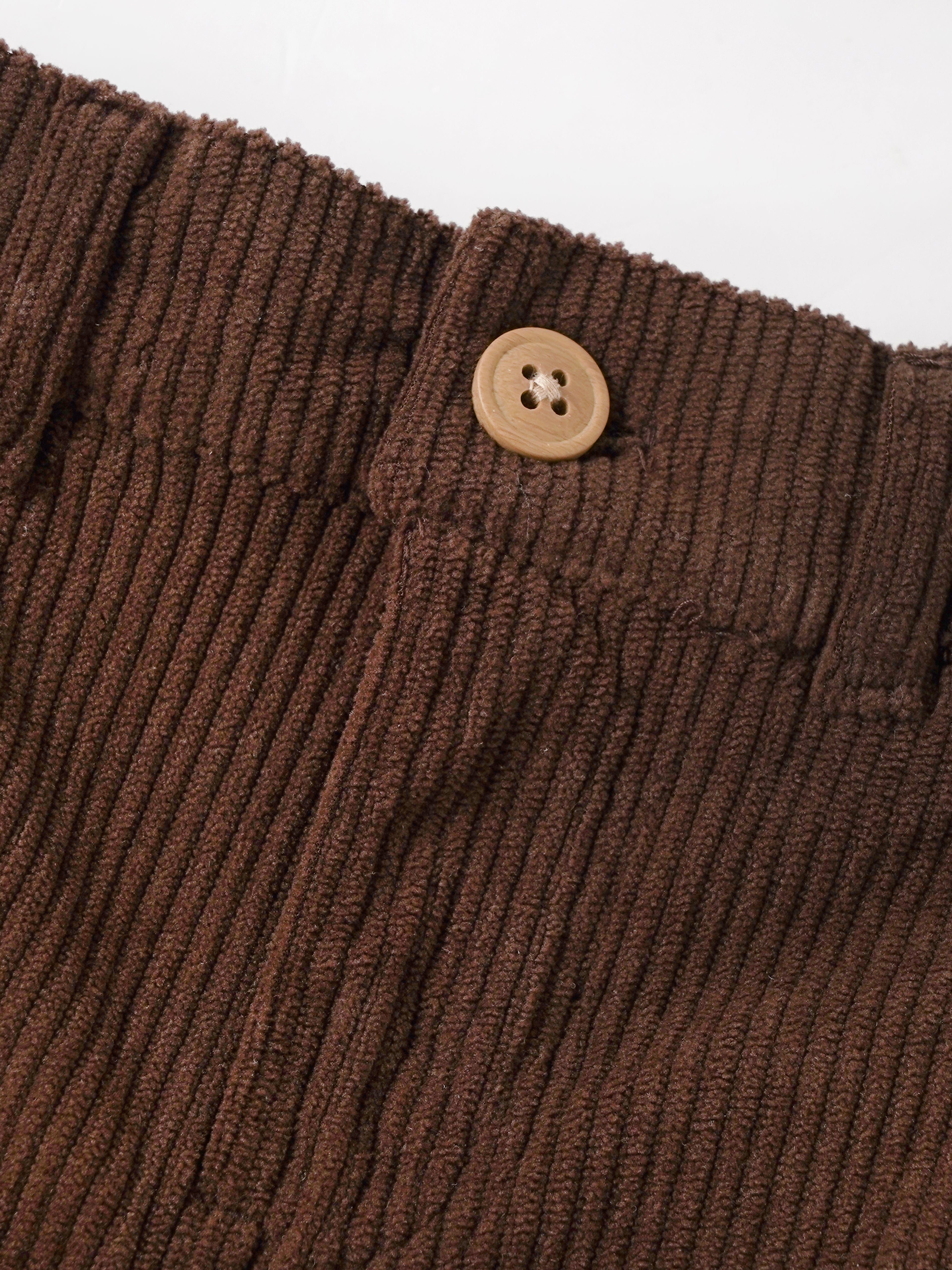 Popees Baby Boys Brown Corduroy Casual Pant| 9 Months–4 Years