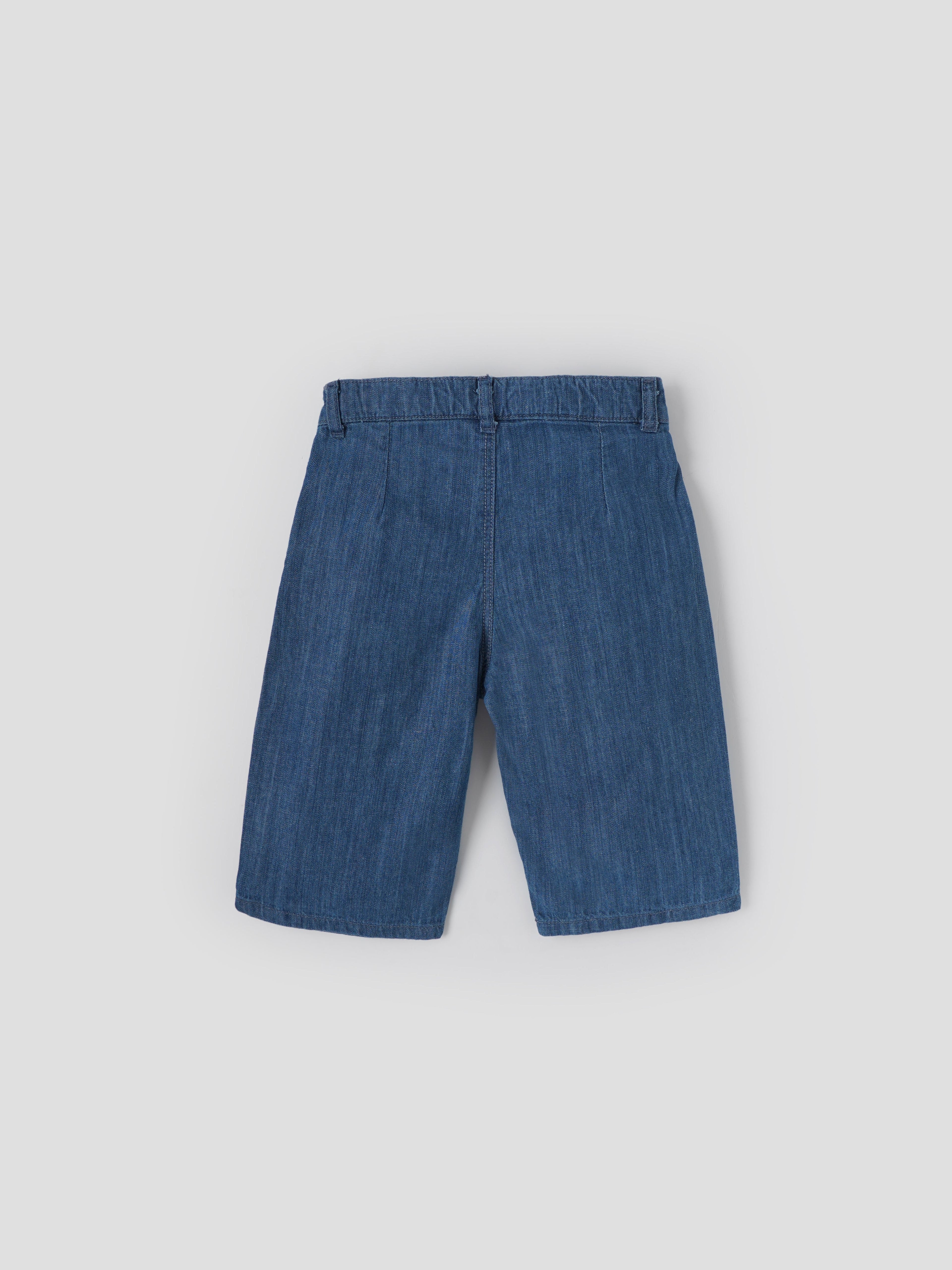Popees Baby Girls Denim Pant| Blue| 9 Months To 4 Years