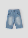 Popees Baby Girls Light Wash Denim Pant with Frayed Hem| Blue| 6 Months to 4 Years