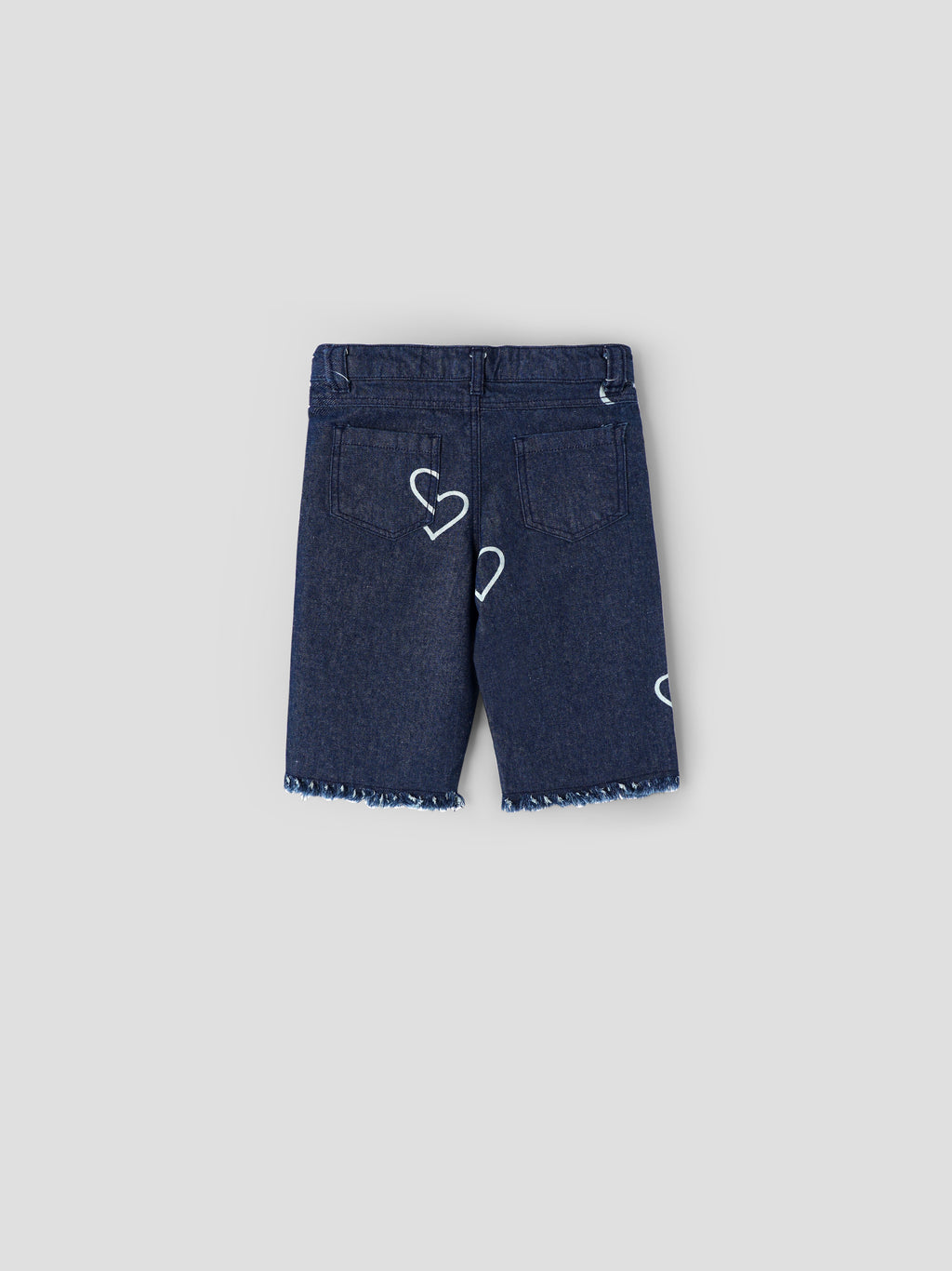 Popees Baby Girls Printed Denim Shorts| Blue| 9 Months to 4 Years