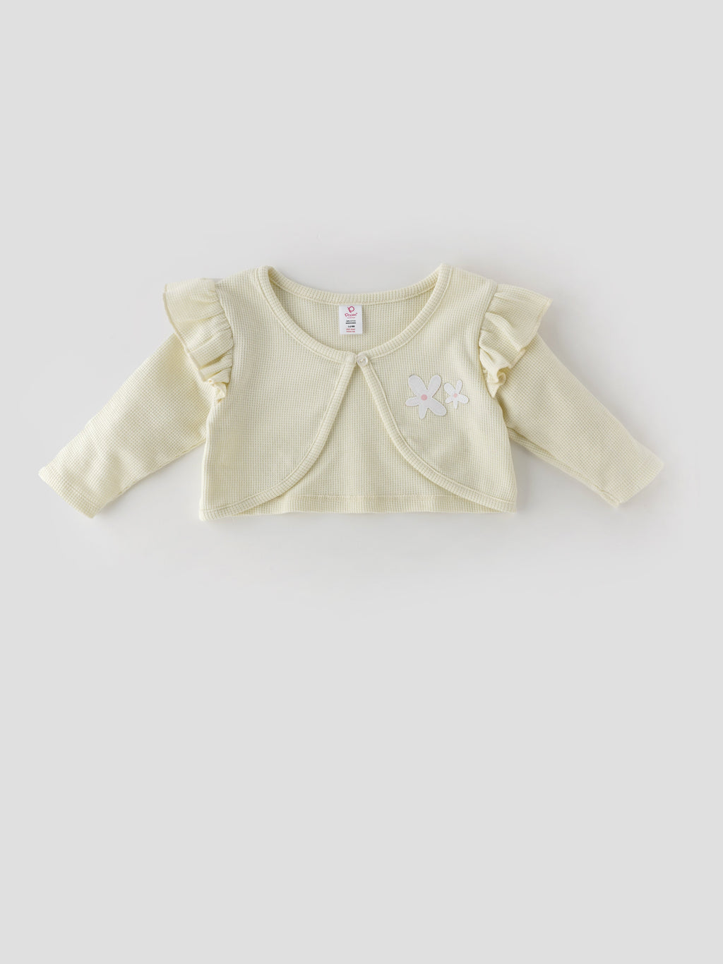 Popees Fashionable Printed Dress With Waffle Shrug Set (1-8 Years) for Girls