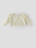 Popees Fashionable Printed Dress With Waffle Shrug Set (1-8 Years) for Girls