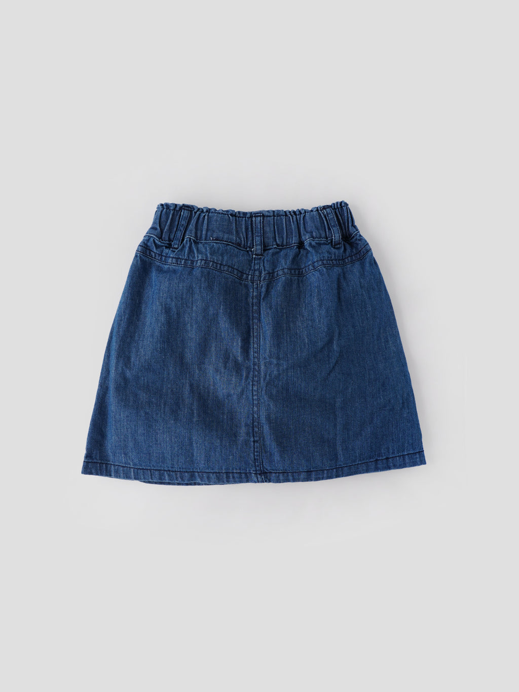 Popees Fashionable Floral Embroidered Denim Knee Length Skirt (1-8 Years) for Girls