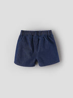Popees Baby Girls Soft Denim Shorts | Blue | 9 Months to 4 Years