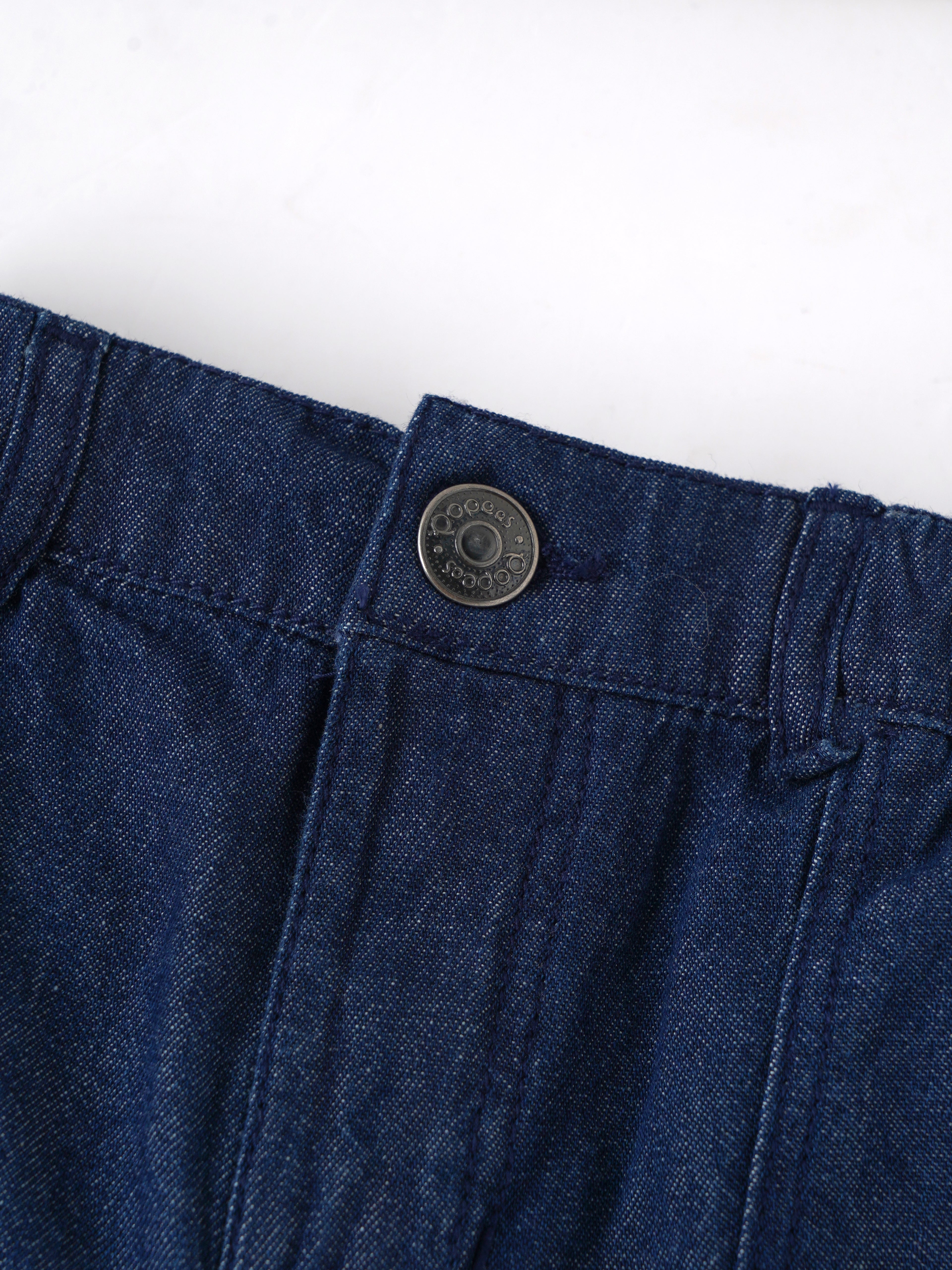 Popees Baby Girls Soft Denim Shorts | Blue | 9 Months to 4 Years