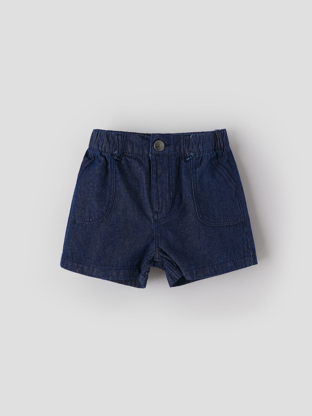 Popees Baby Girls Soft Denim Shorts | Blue | 9 Months to 4 Years
