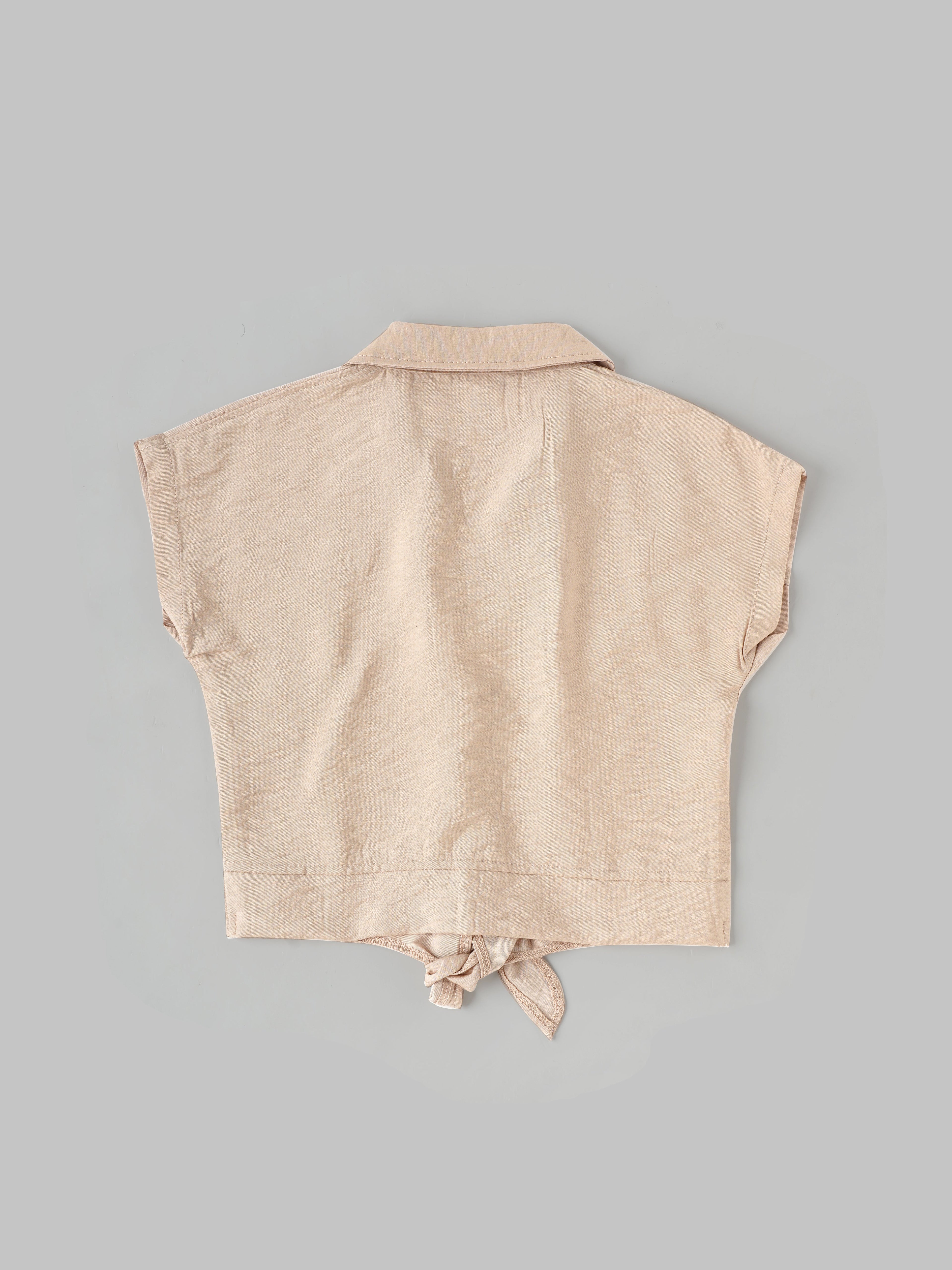 Popees Front-Open Collared Top (1–6 Years) – Lightweight & Comfortable Baby Girl Wear