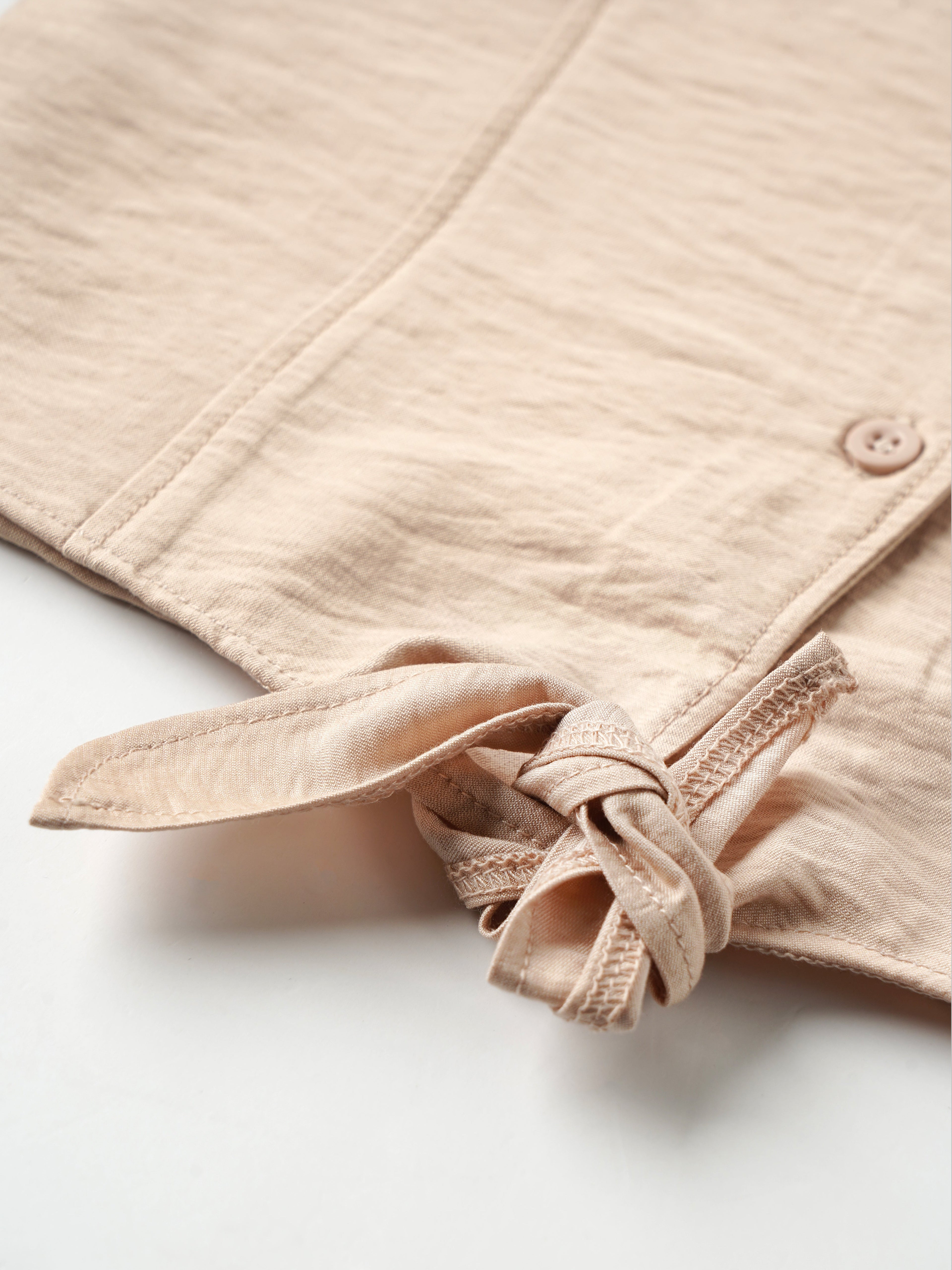 Popees Front-Open Collared Top (1–6 Years) – Lightweight & Comfortable Baby Girl Wear