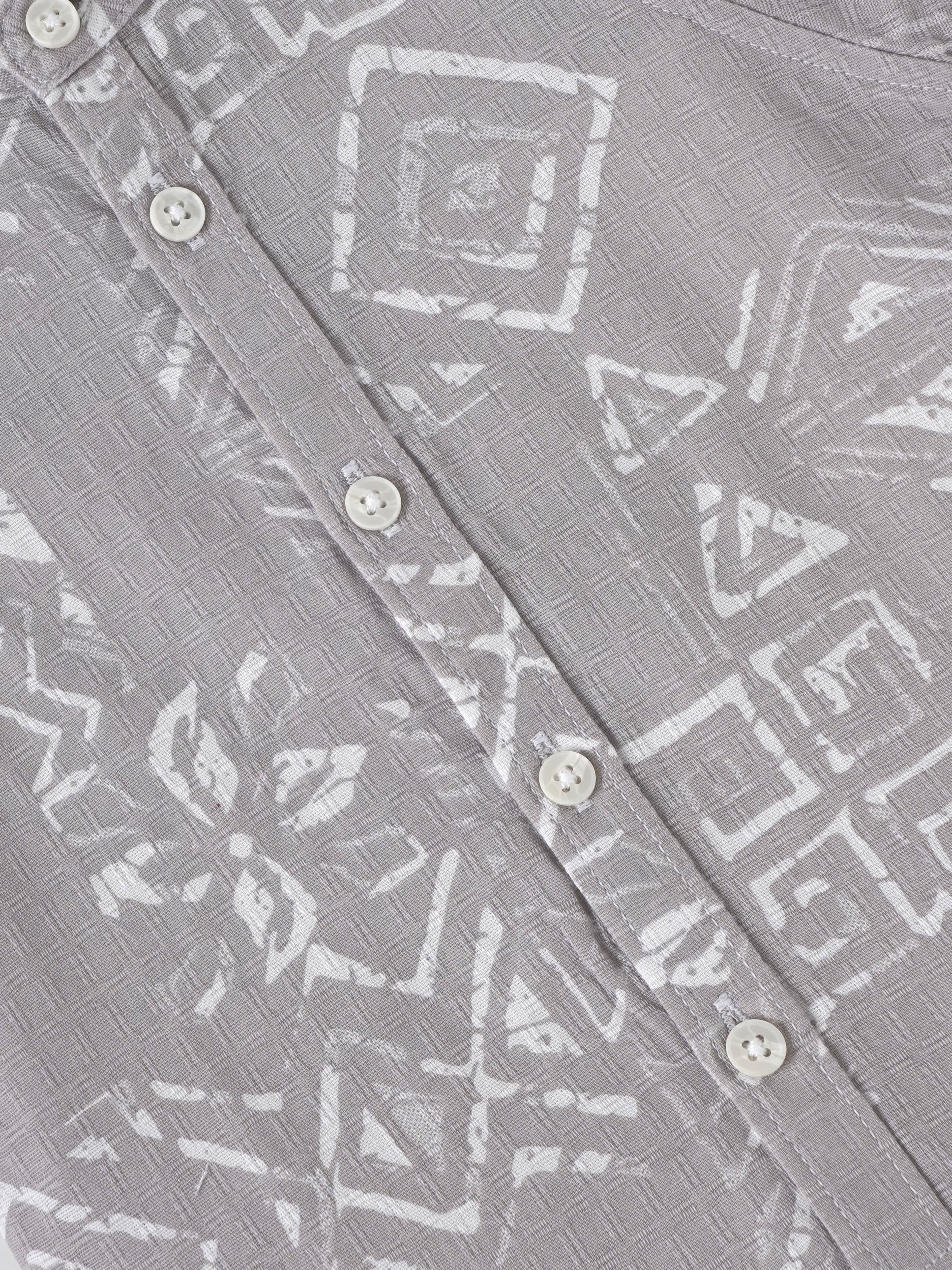 Popees Baby Boys Printed Cotton Shirt with Collar & Buttons| 3-36 Months