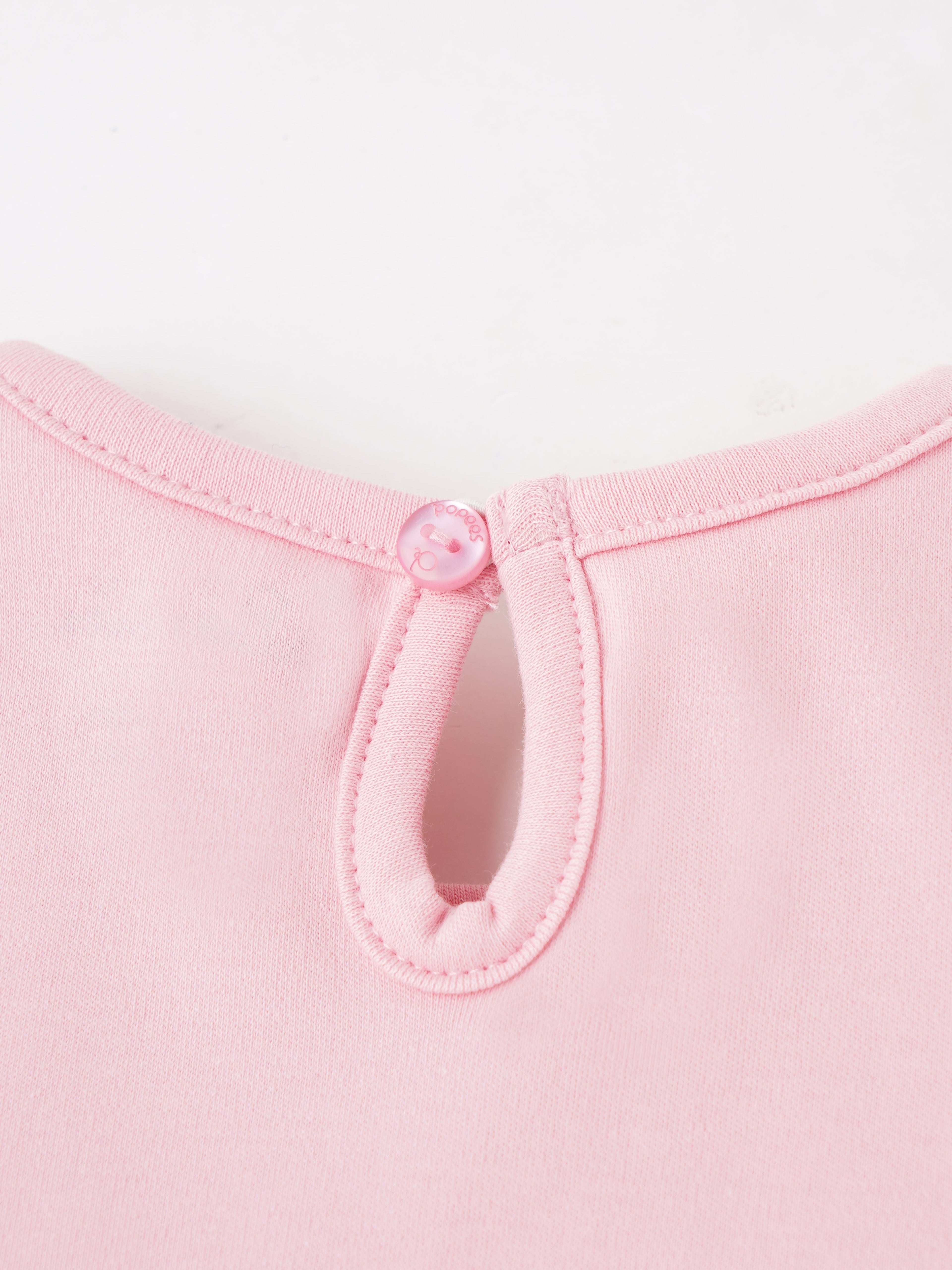 Popees Cute Bunny Design Cotton Dress (3–18 Months) for Baby Girls