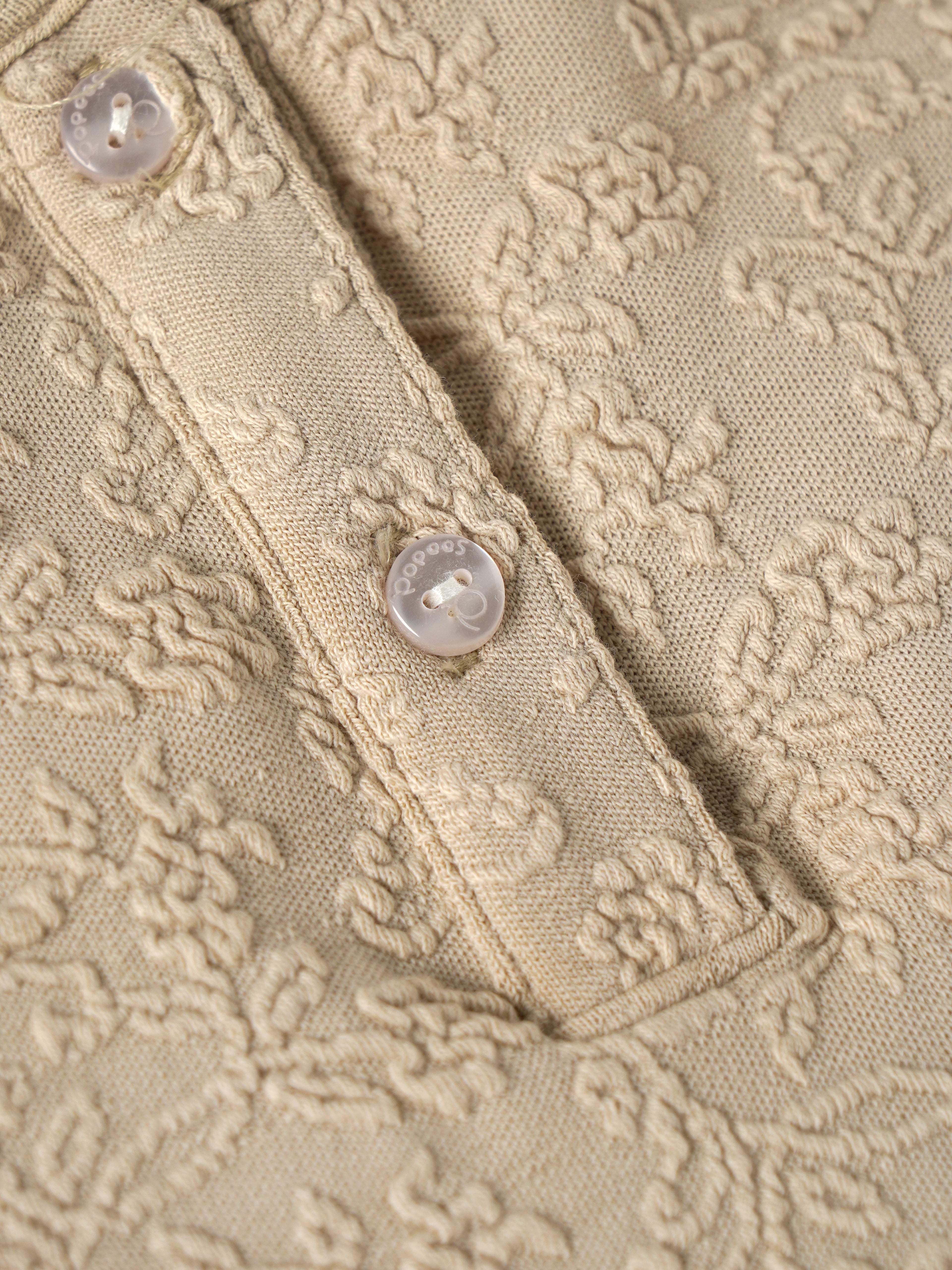 Popees Stylish Embroidered Puff Sleeve Dress (3–24 Months)for Baby Girls