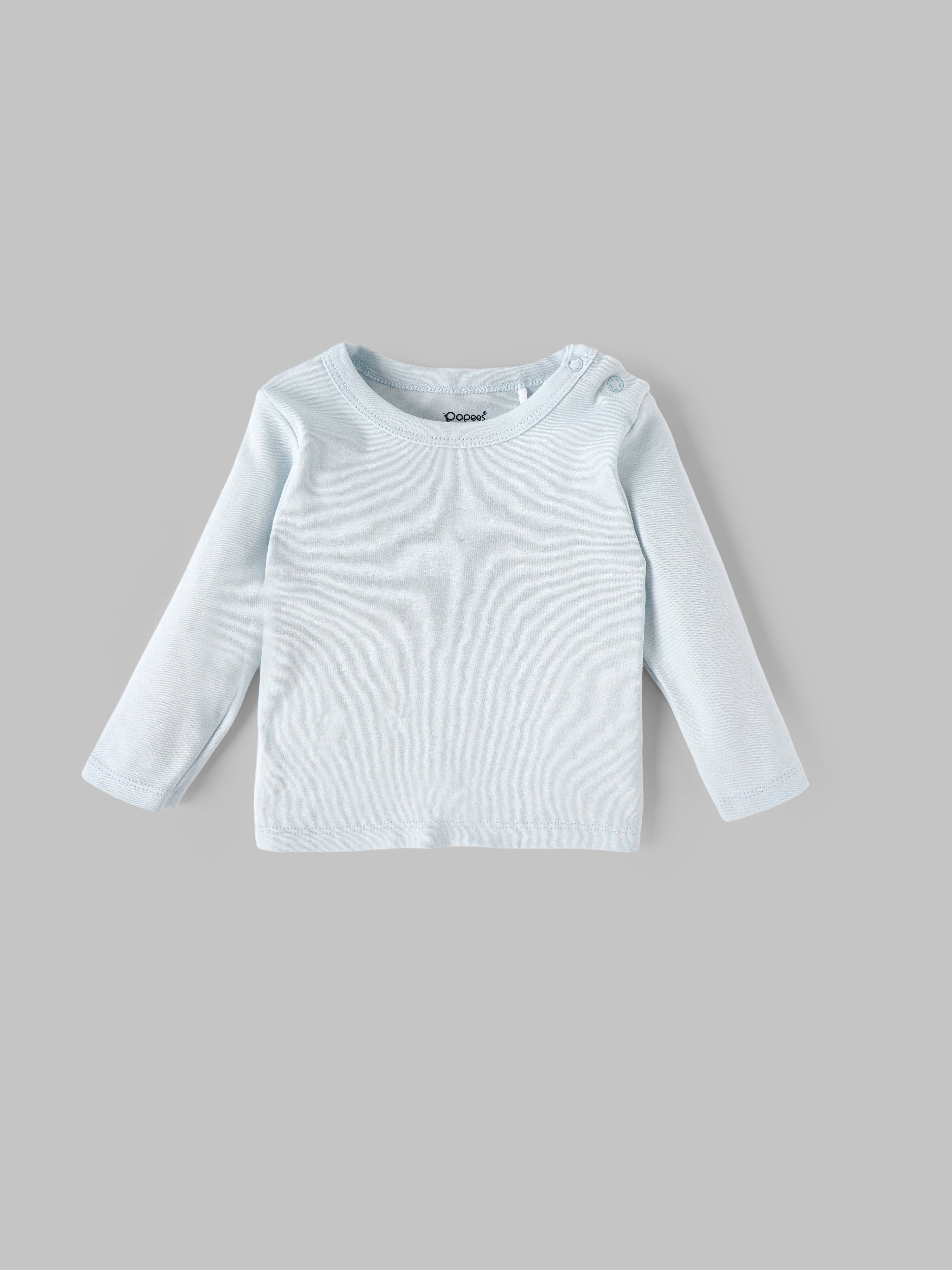 Popees Baby Girls Checked Dungaree Set with Full Sleeve Top| 3M–24M