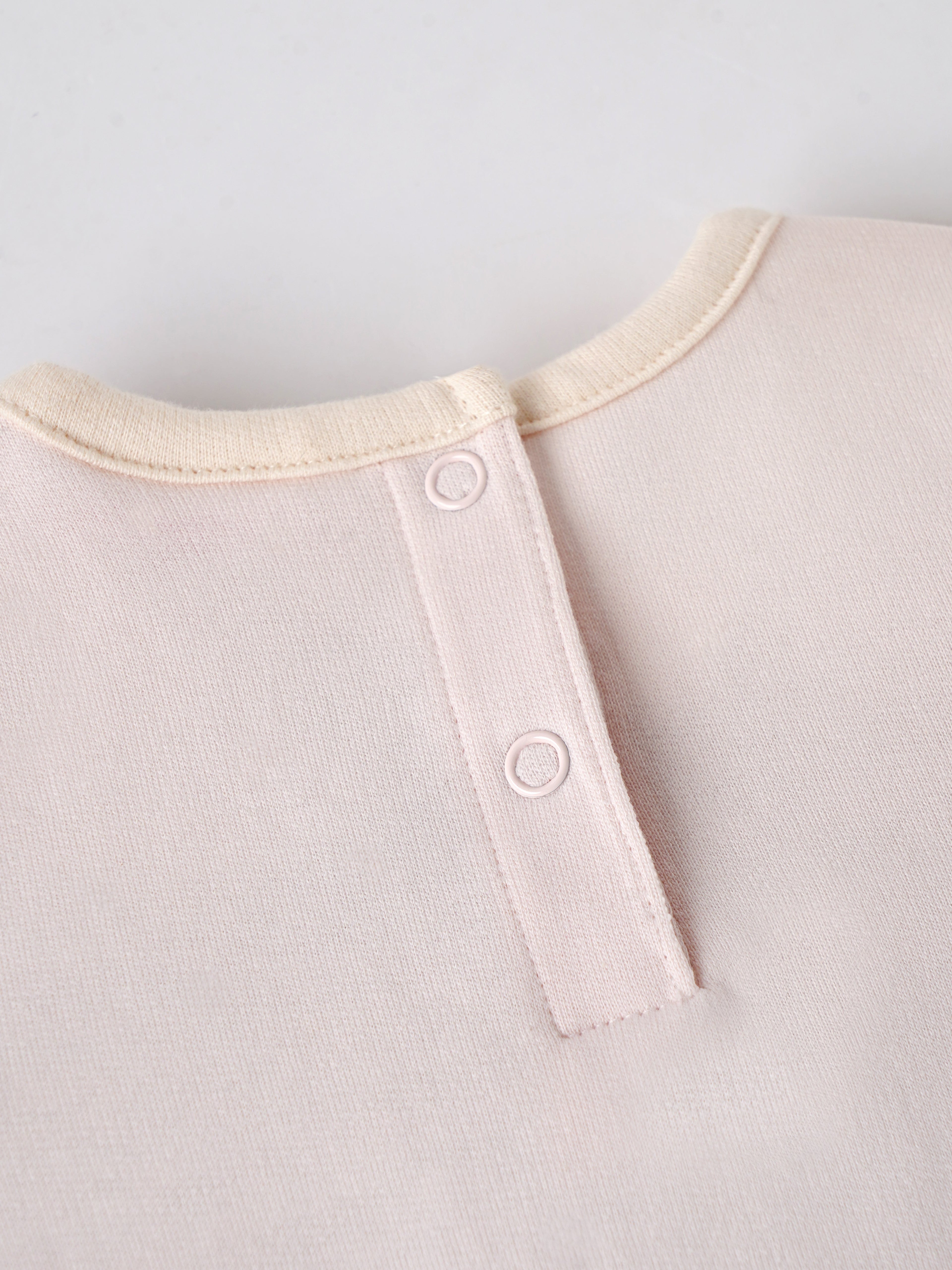 Popees Baby Girls Full Sleeves Cotton Romper| Peach| 3-24 Months