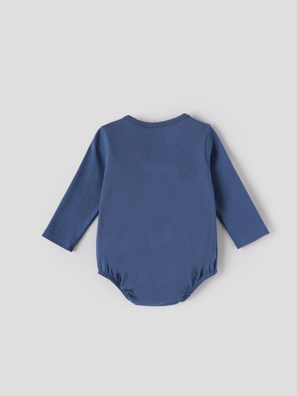 Popees Baby Boys Navy Blue Cotton Bodysuit| Newborn-9 Months