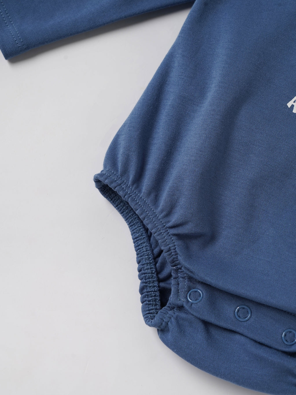 Popees Baby Boys Navy Blue Cotton Bodysuit| Newborn-9 Months