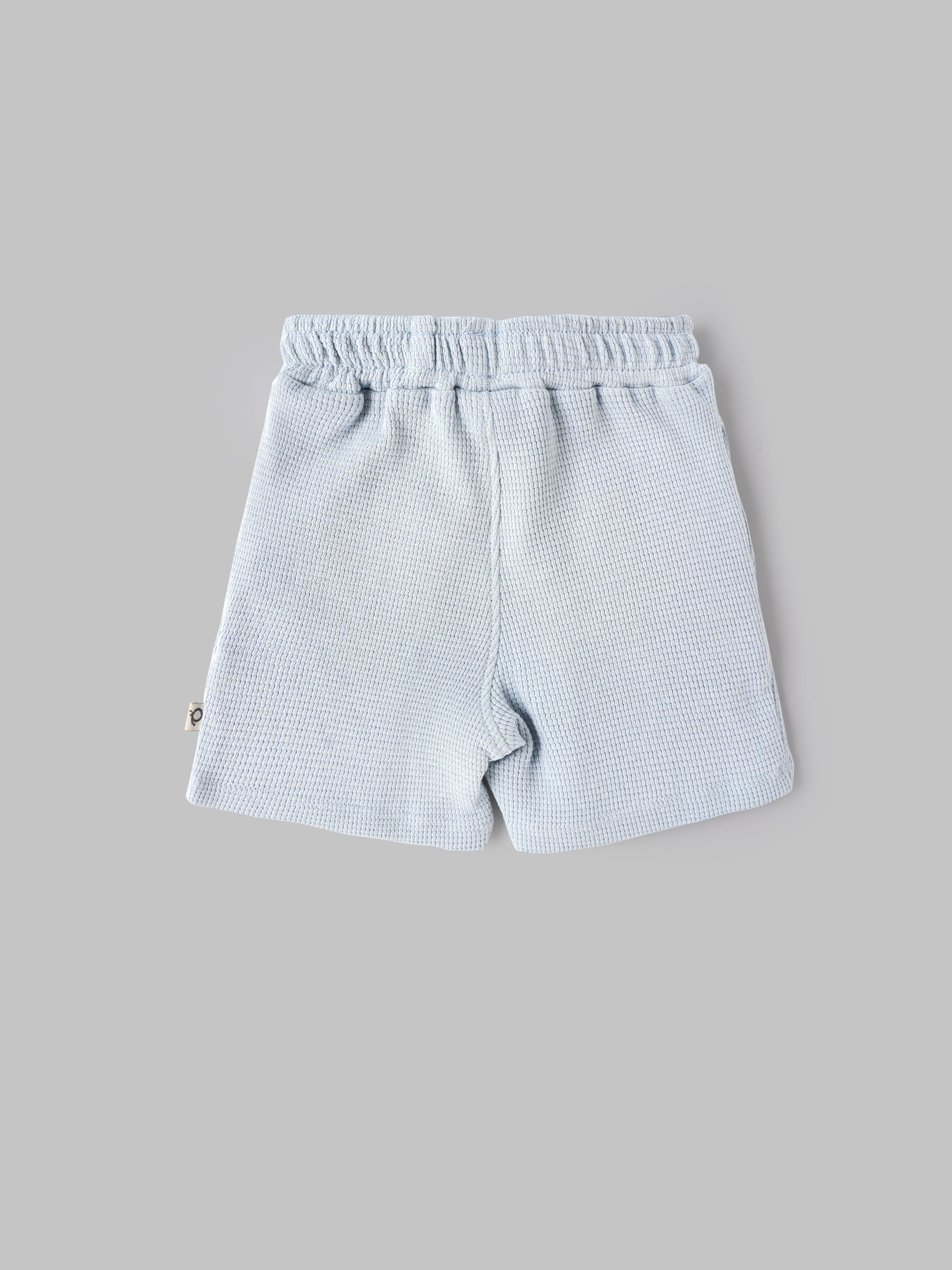Popees Baby Boys Cotton Waffle Shorts |Soft Elastic Waist Summer Shorts (Newborn to 9 Months)